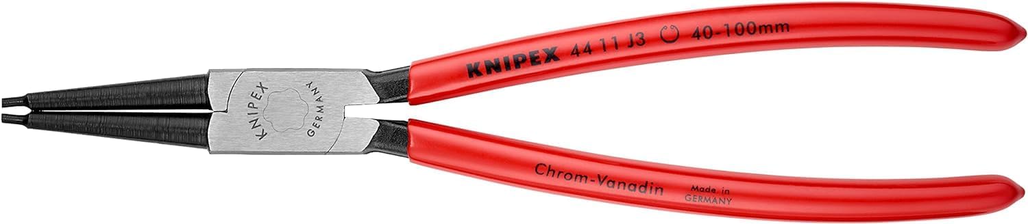 Detalle de KNIPEX 44 11 J3 borgveertang voor binnenringen, 225 mm, 40–100 mm