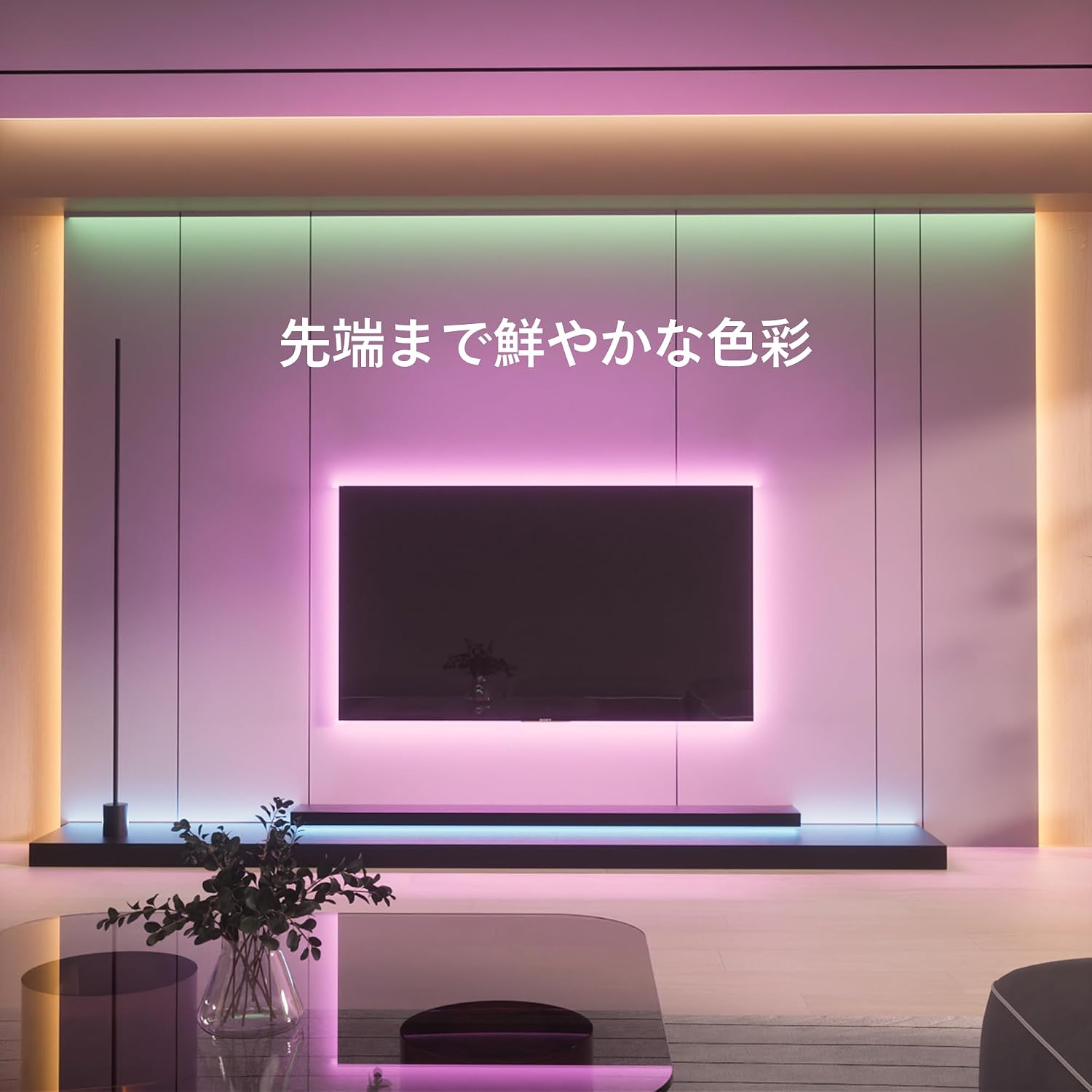 Detalle 2 de フィリップス 929004742201 LEDテープライト 5m RGBICWW・リモコン付き