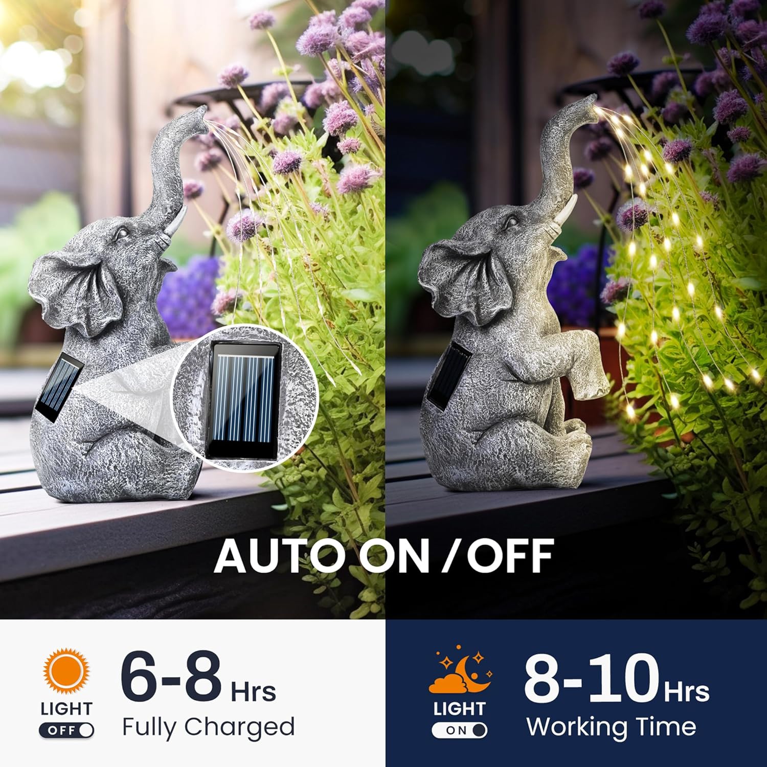 Thumbnail 4 de GIGALUMI elephant garden decor 27cm LED
