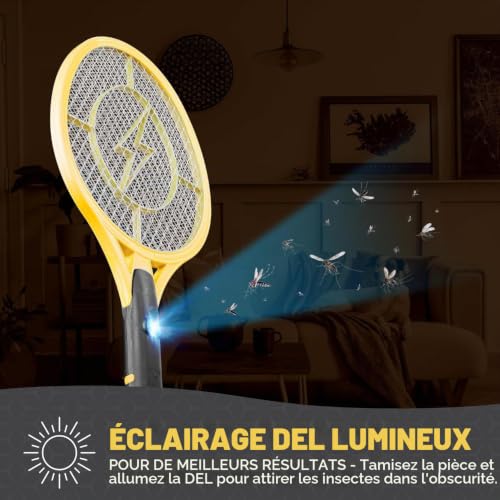 Thumbnail 3 de Lot de 2 tapettes à Mouches électriques GameXcel 4000 W, portables et LED – intérieur et extérieur