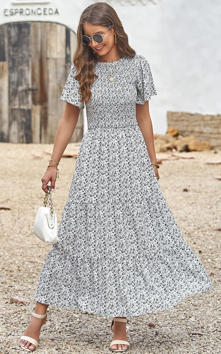 Detalle 2 de PRETTYGARDEN Floral Maxi Dress