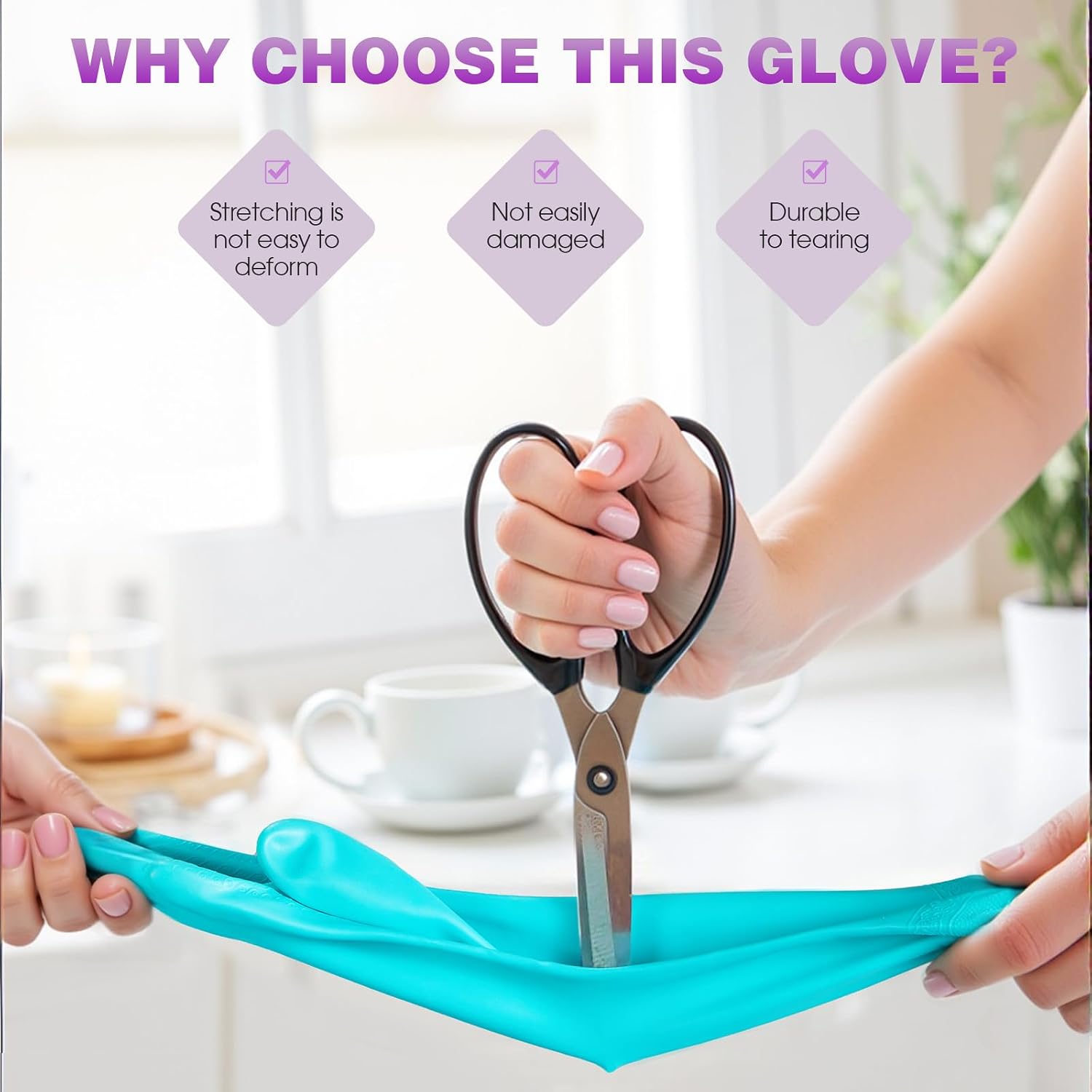 Thumbnail 4 de Elgood Latex Free Dishwashing Gloves 13in
