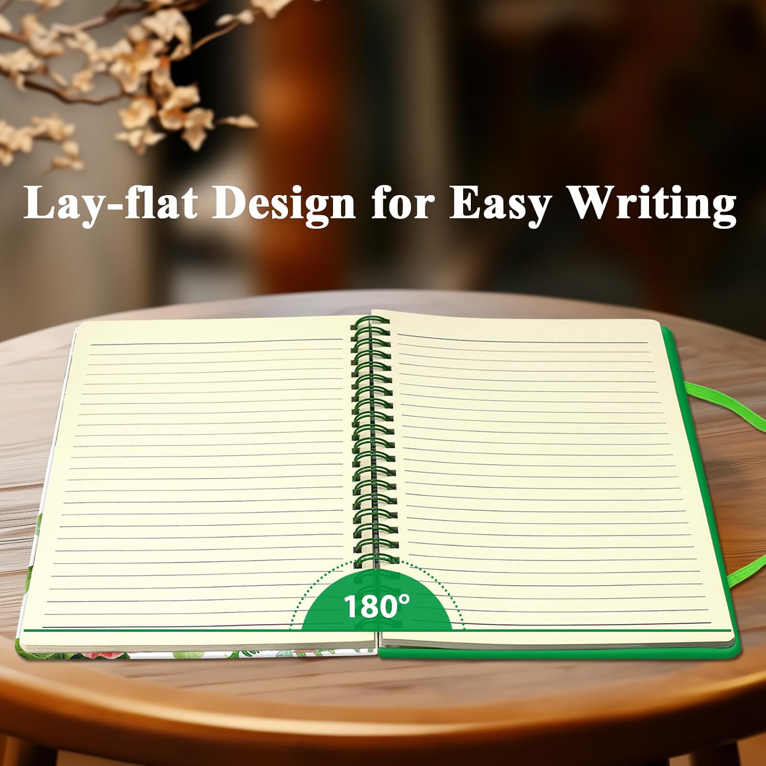 Detalle 2 de DWIYITTN A5 Spiral Notebooks, 4-Pack Hardcover Journals with Lined Pages