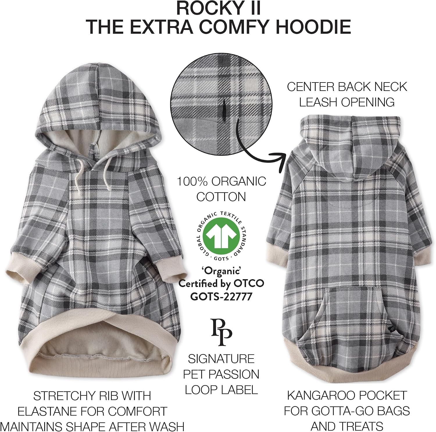 Detalle de Pet Passion Dog Hoodie, XX-Large
