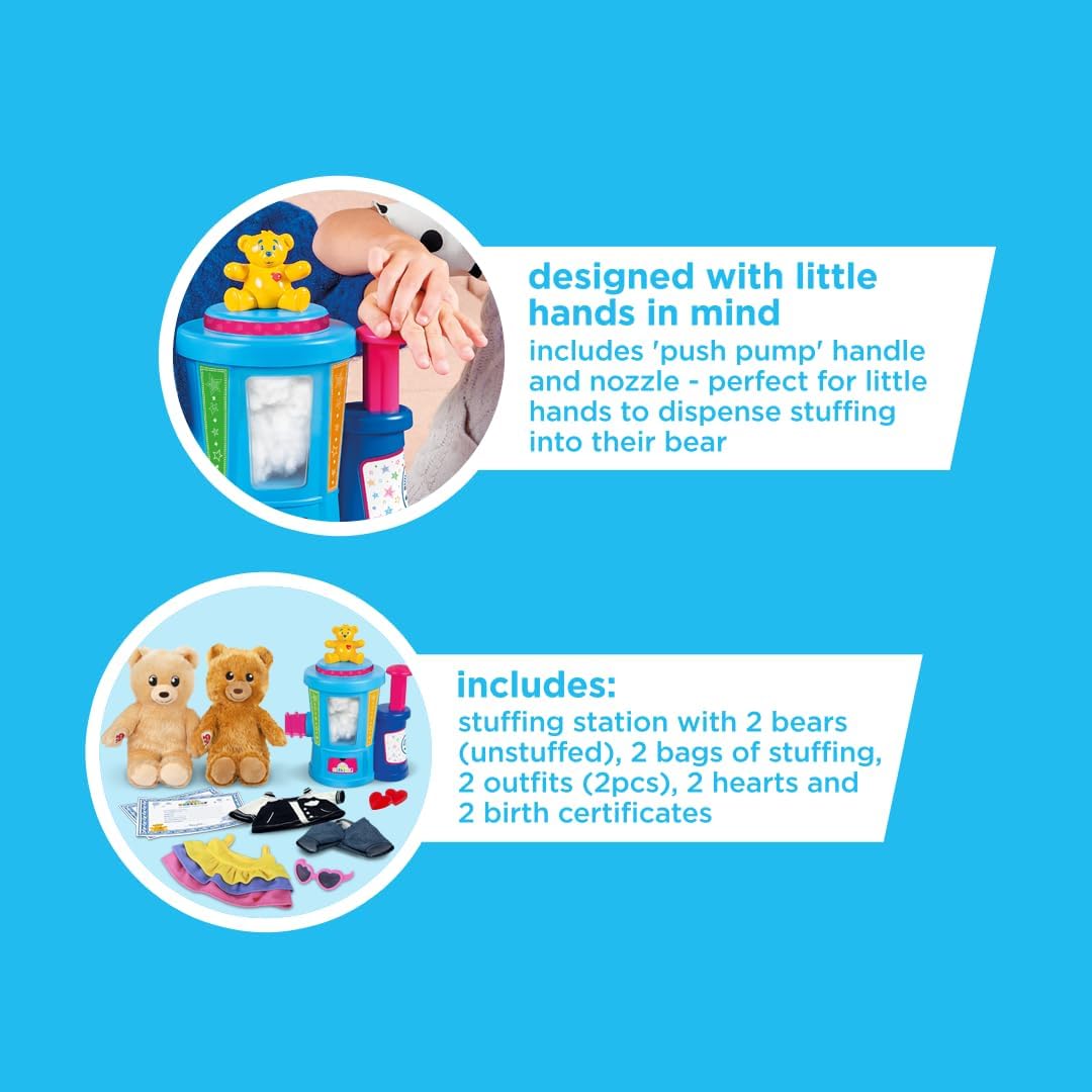 Detalle de Casdon Build-A-Bear Workshop stuffing station set (for ages 3+) with lights