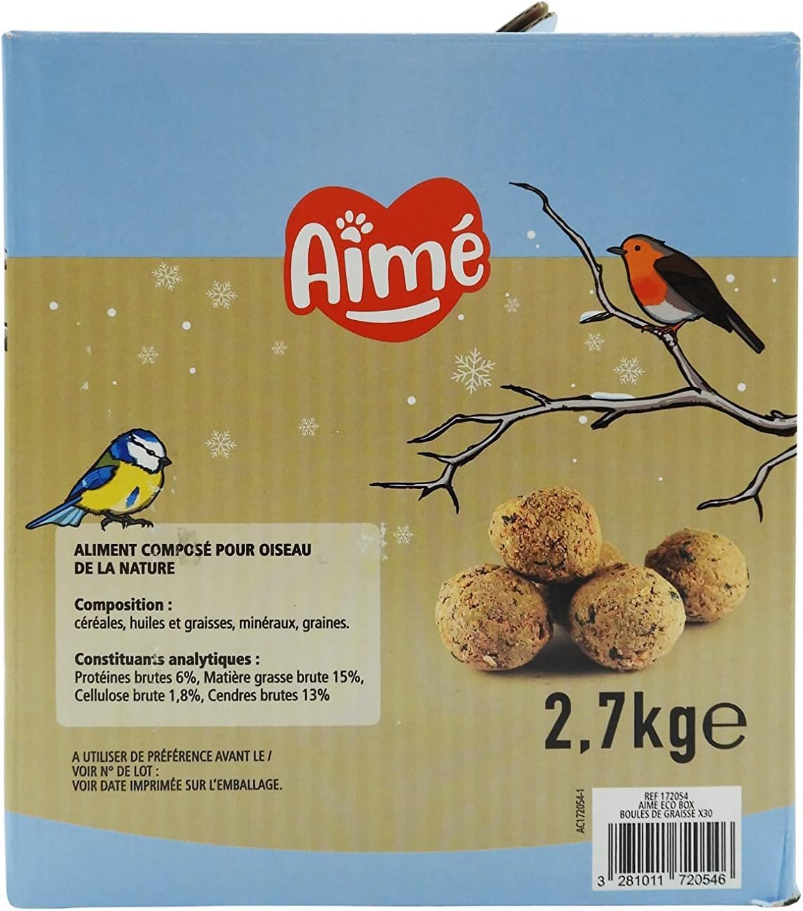 Detalle de AIME Eco Box - Palline di grasso x 30