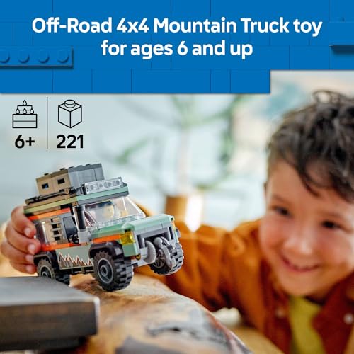 Detalle de LEGO City Off-Road 4x4 Mountain Truck (60447) - Adventure Building Set for 6+