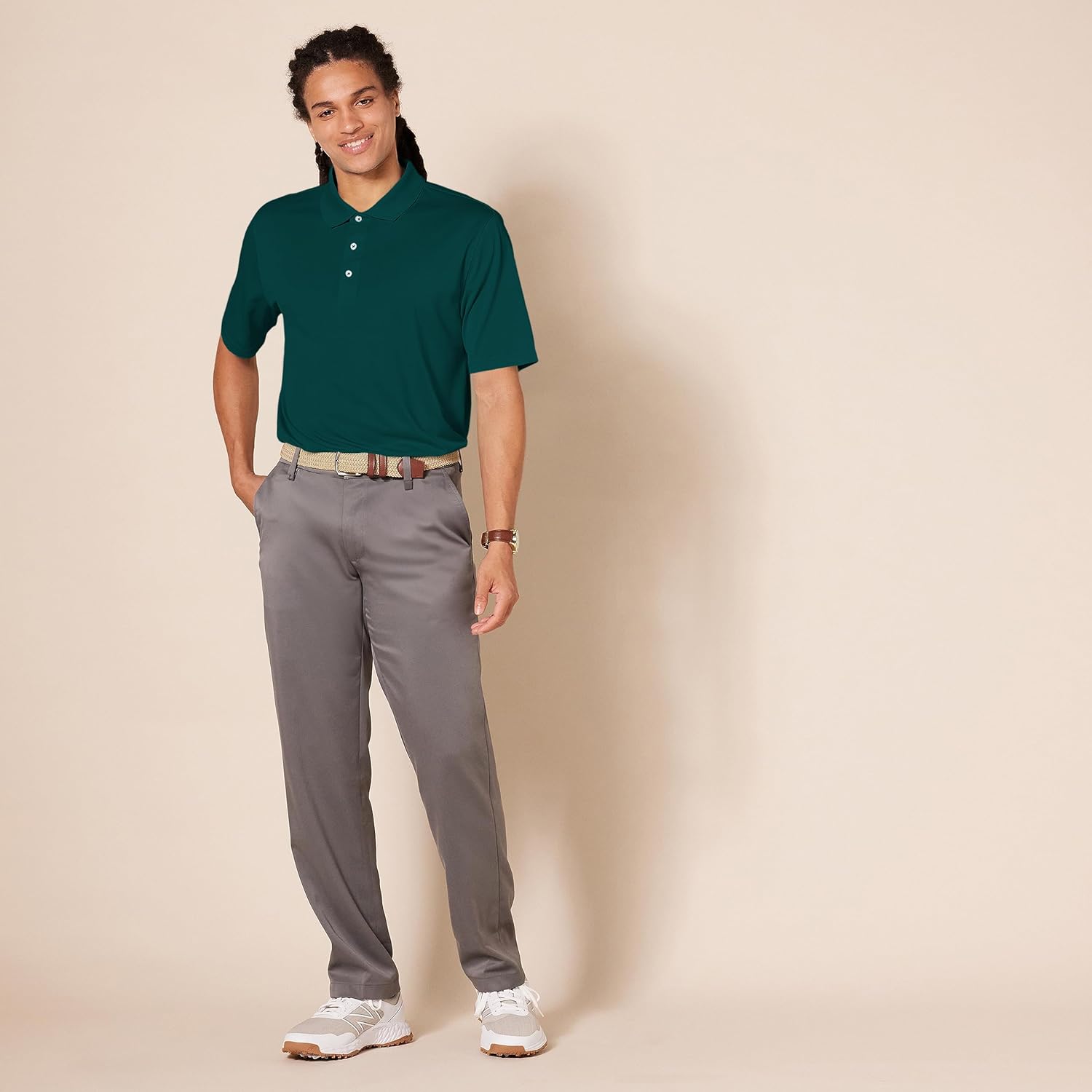 Thumbnail 6 de Polo da golf uomo Amazon Essentials a maniche corte in poliestere riciclato