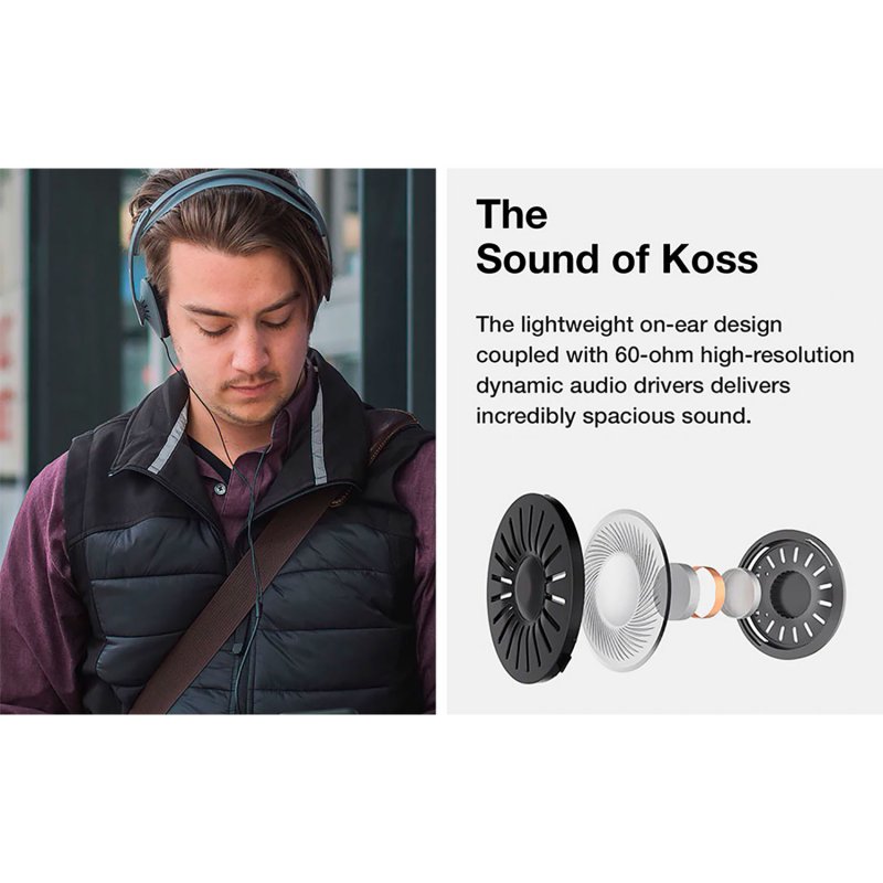 Detalle 2 de Koss KPH30i: Auriculares con micrófono negros