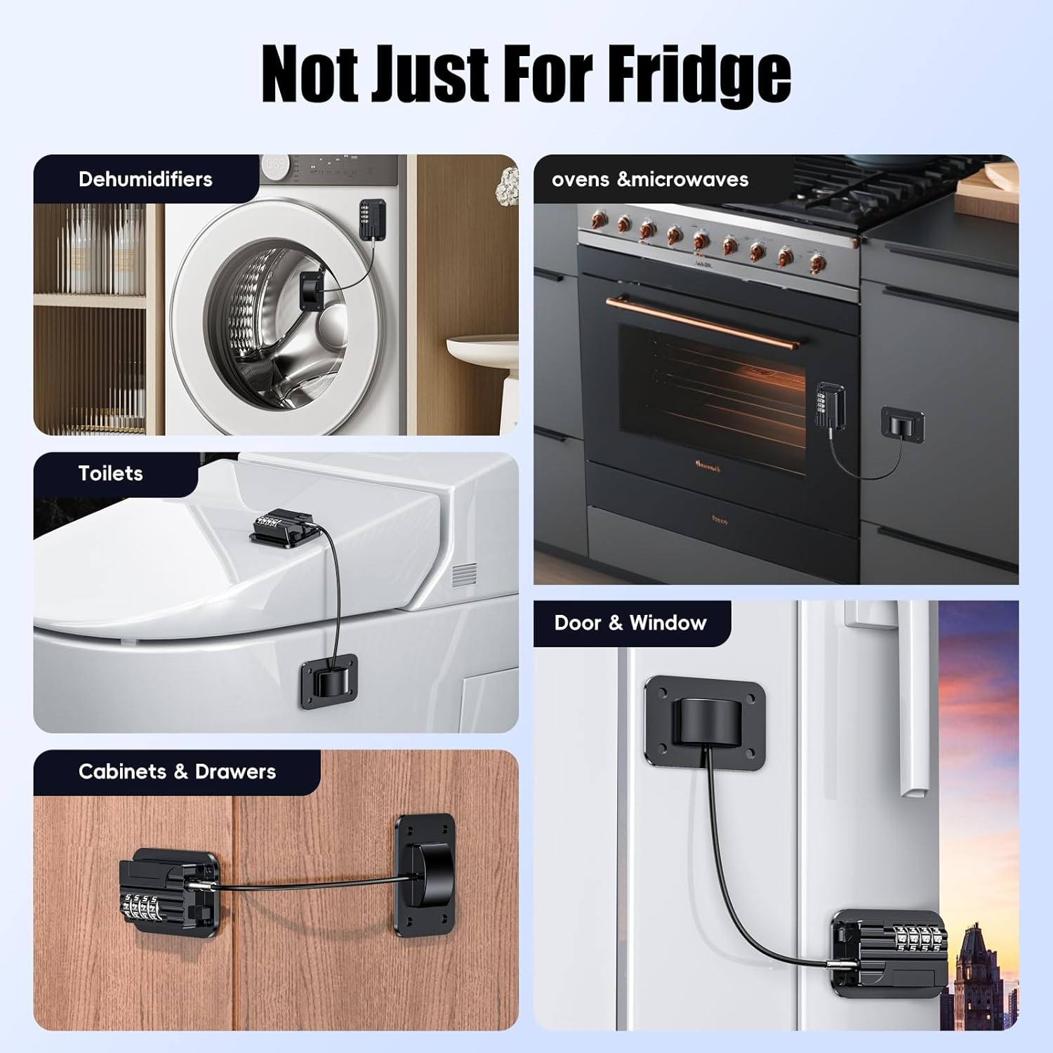 Thumbnail 2 de Refrigerator Locks with Password 2pcs