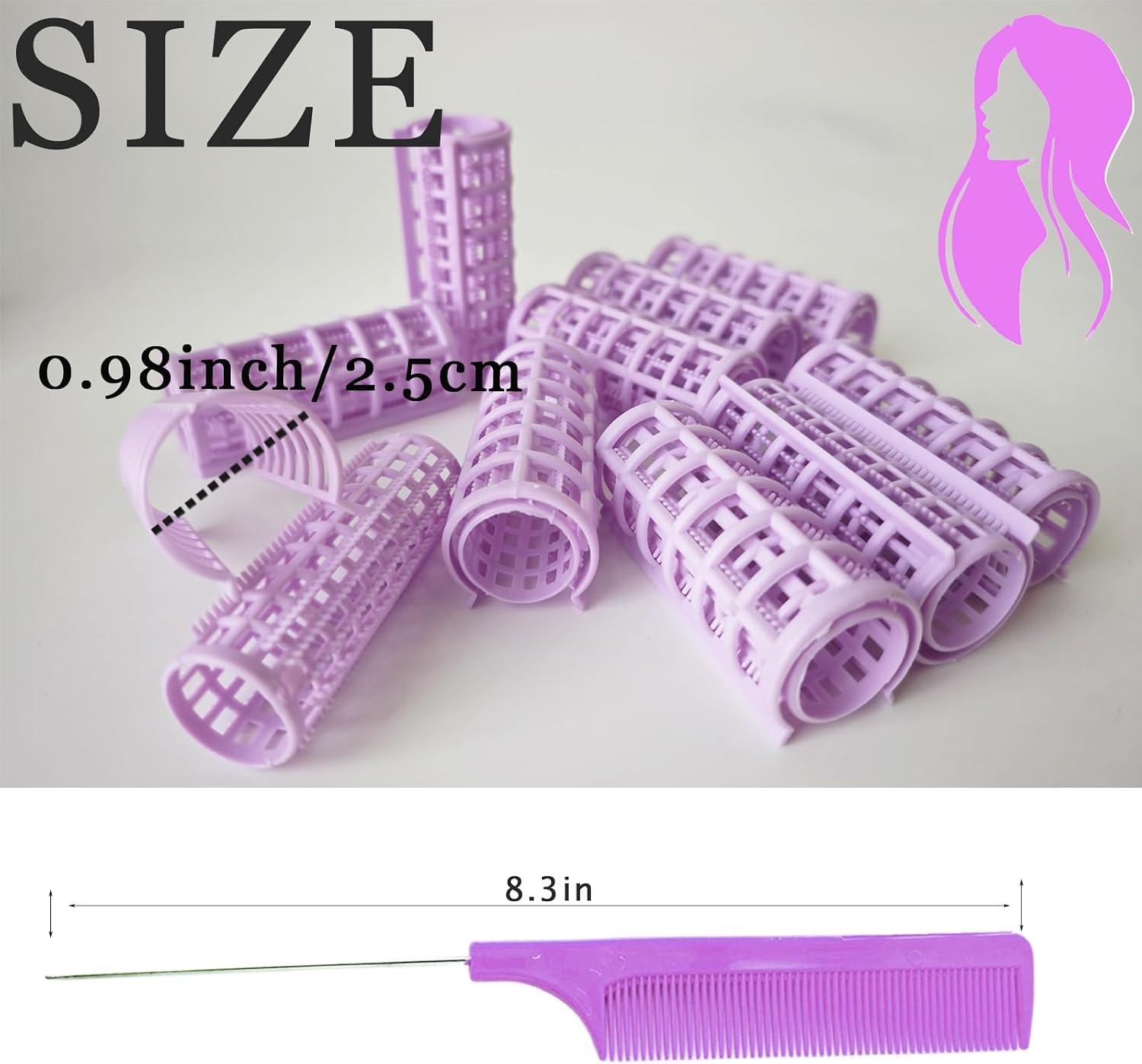 Thumbnail 1 de ULIFEBETTER Hair Rollers, 2.5 cm