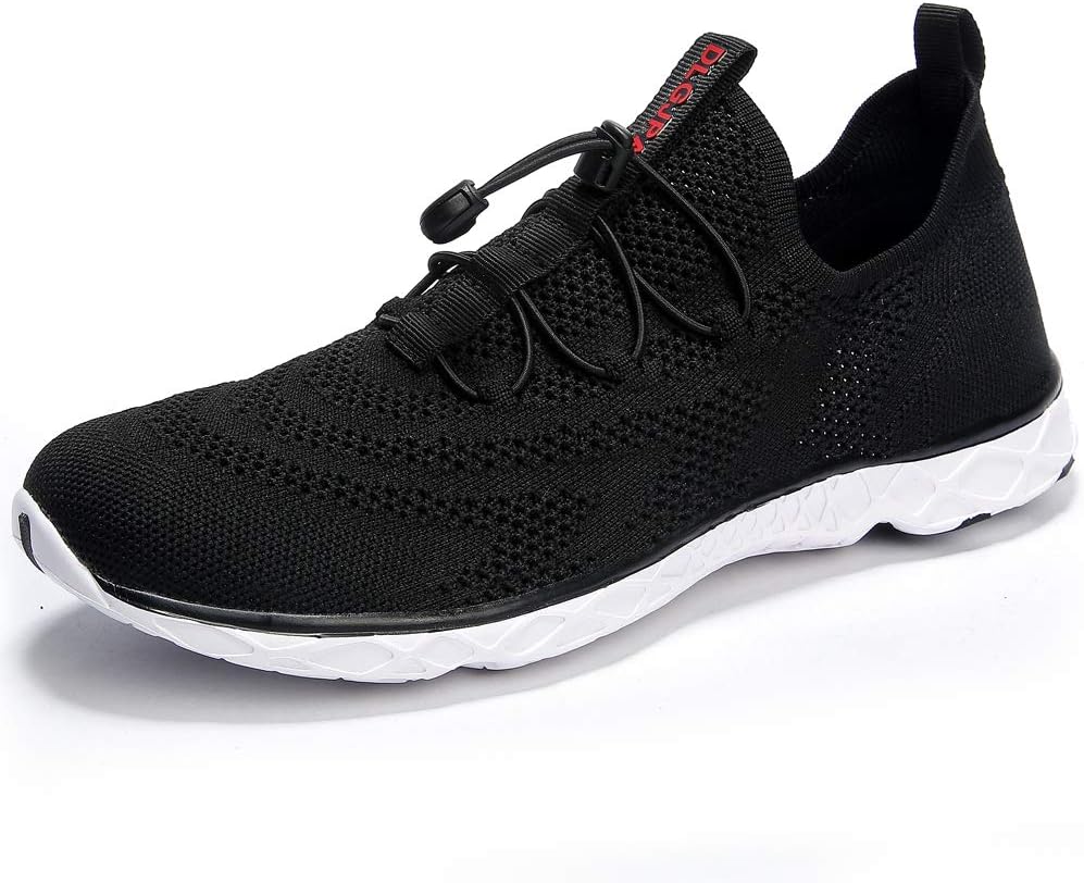 Detalle de DLGJPA Men’s Lightweight Quick-Drying Aqua Water Shoes (No-Lace, Water Grip Traction)