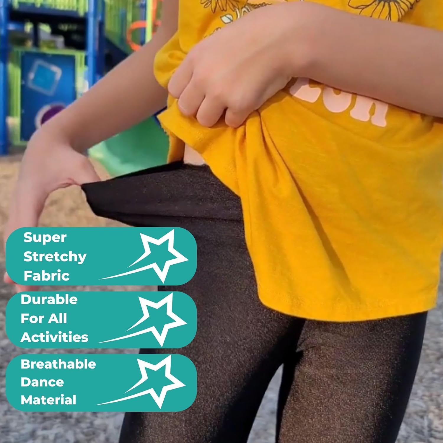 Detalle 1 de Re Tech UK Girls Shiny Dance Leggings