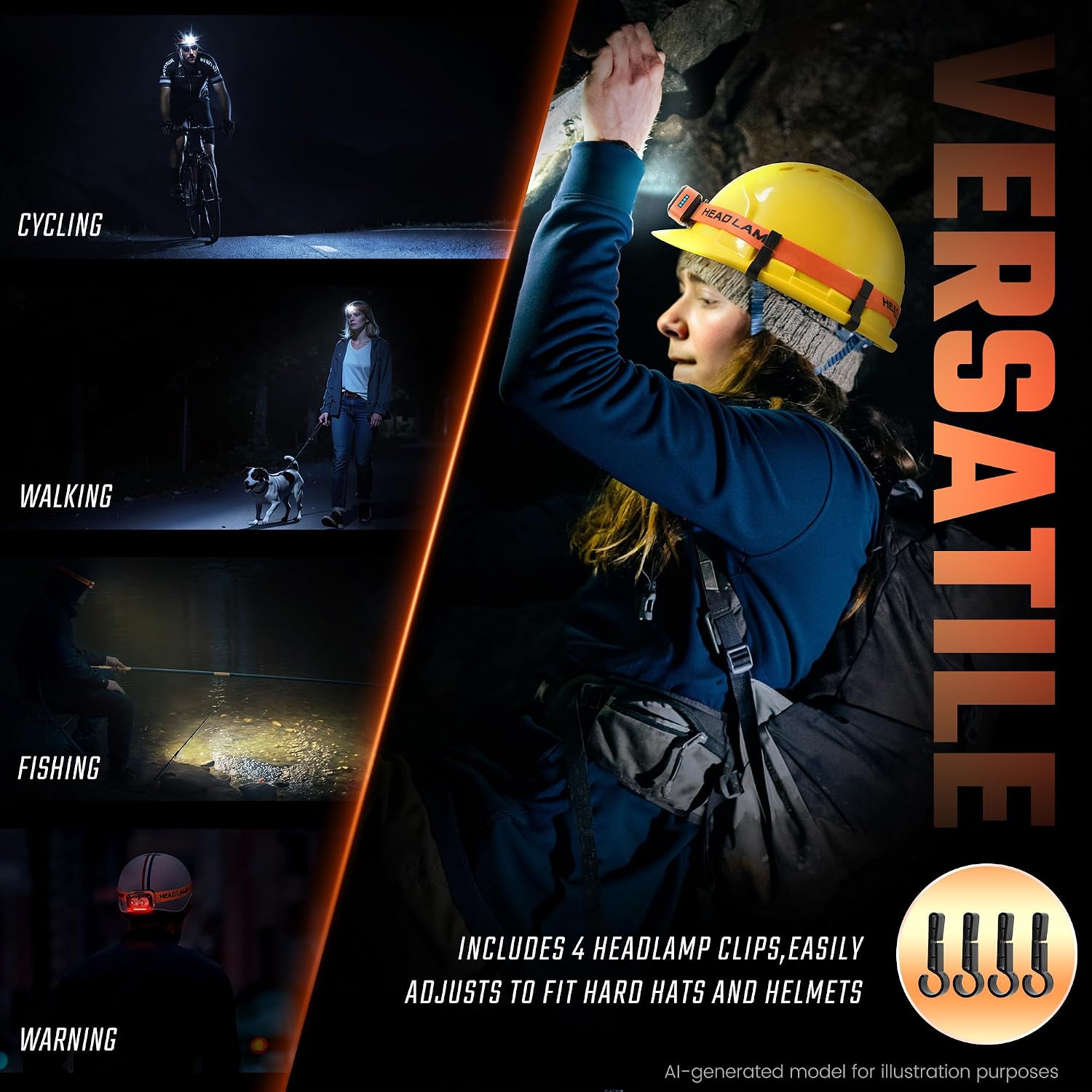 Detalle de DARKBEAM LED headlamp