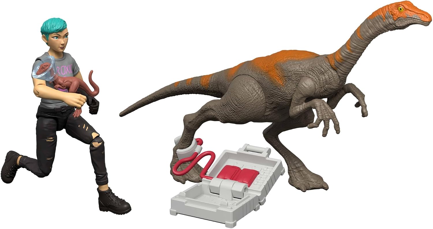 Thumbnail 4 de Mattel Jurassic World Calendrier de l’Avent Exclusif « La Théorie du Chaos » (JGM17) avec 12 portes et 12 figurines-dinosaures surprises