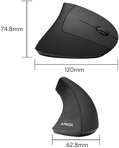 Detalle de Anker Vertical Wireless Mouse, 2.4 GHz