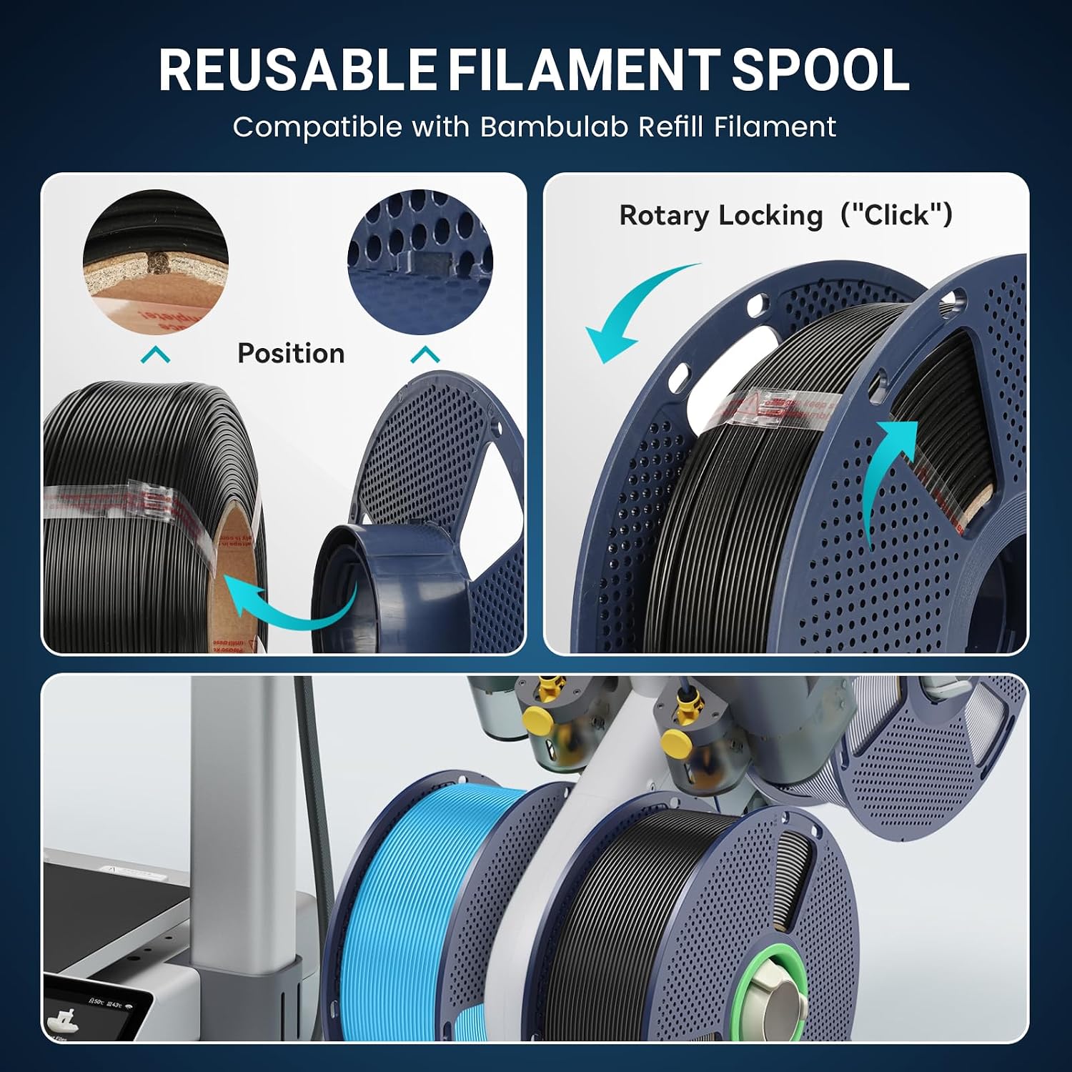 Thumbnail 6 de SUNLU 4KG Silk PLA 1.75mm