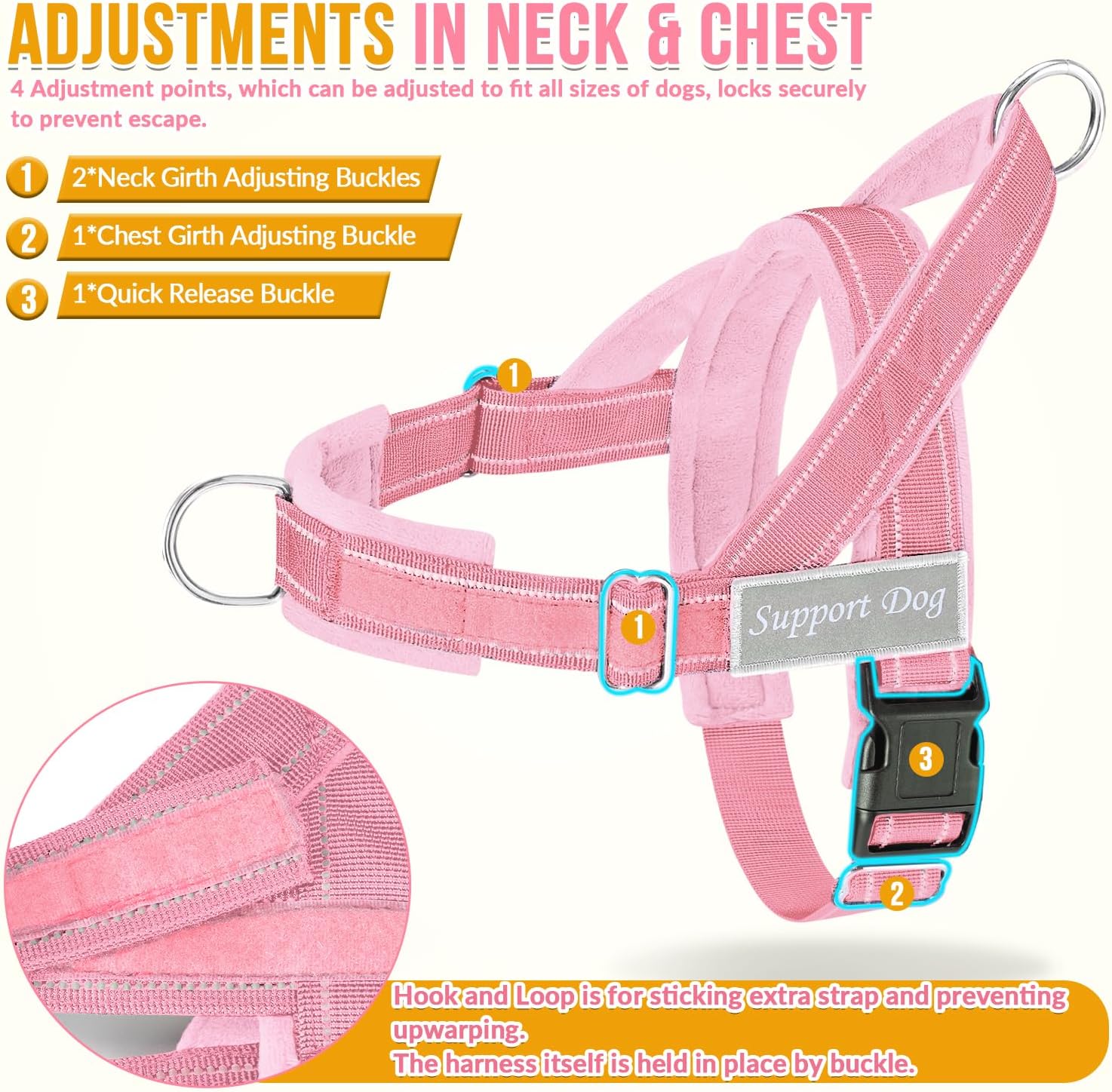 Detalle 2 de Eyein No Pull Harness XL for Medium Large Dogs