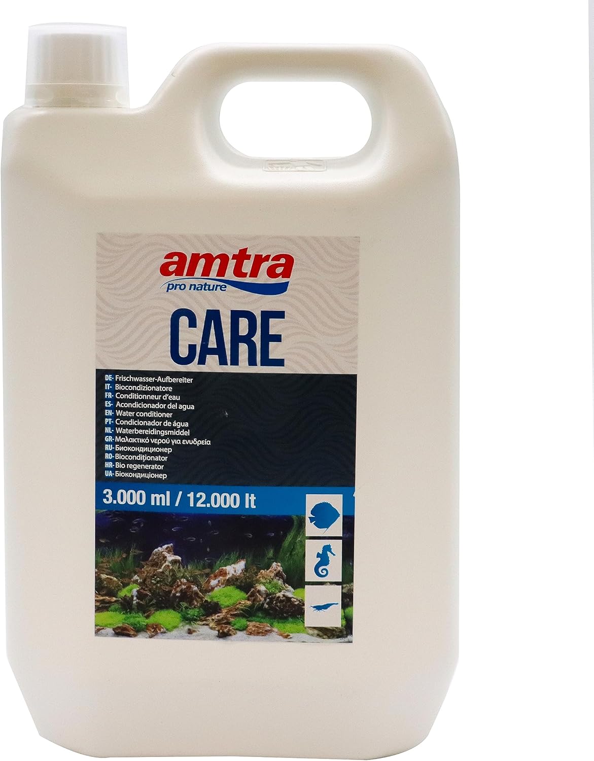 Amtra Care Biocondizionatore acquario dolce 3000 ml — acqua di rubinetto pronta all’uso per pesci e flora