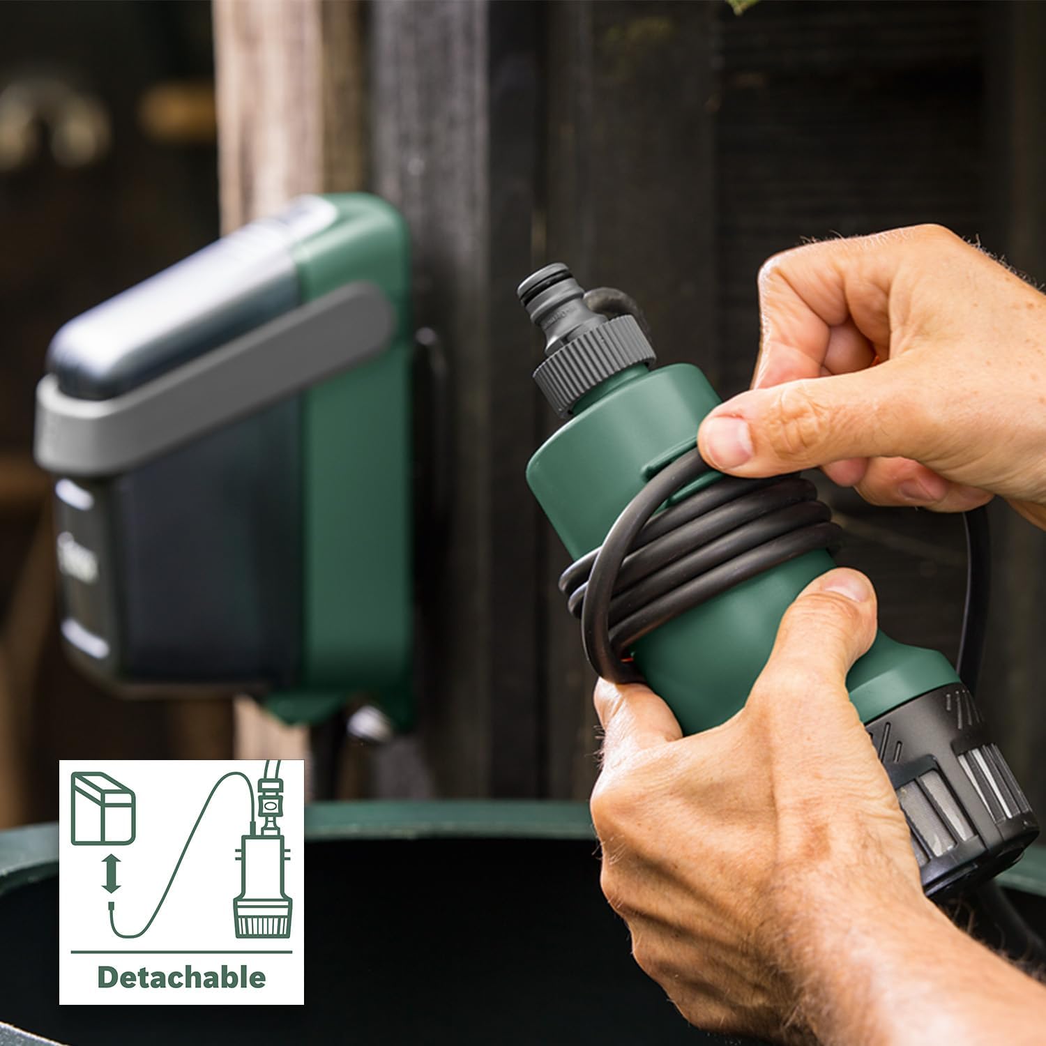 Thumbnail 6 de Bosch Cordless Submersible Water Pump GardenPump 18V-2000 (18 Volt, Without Battery) – timer & tank fittings