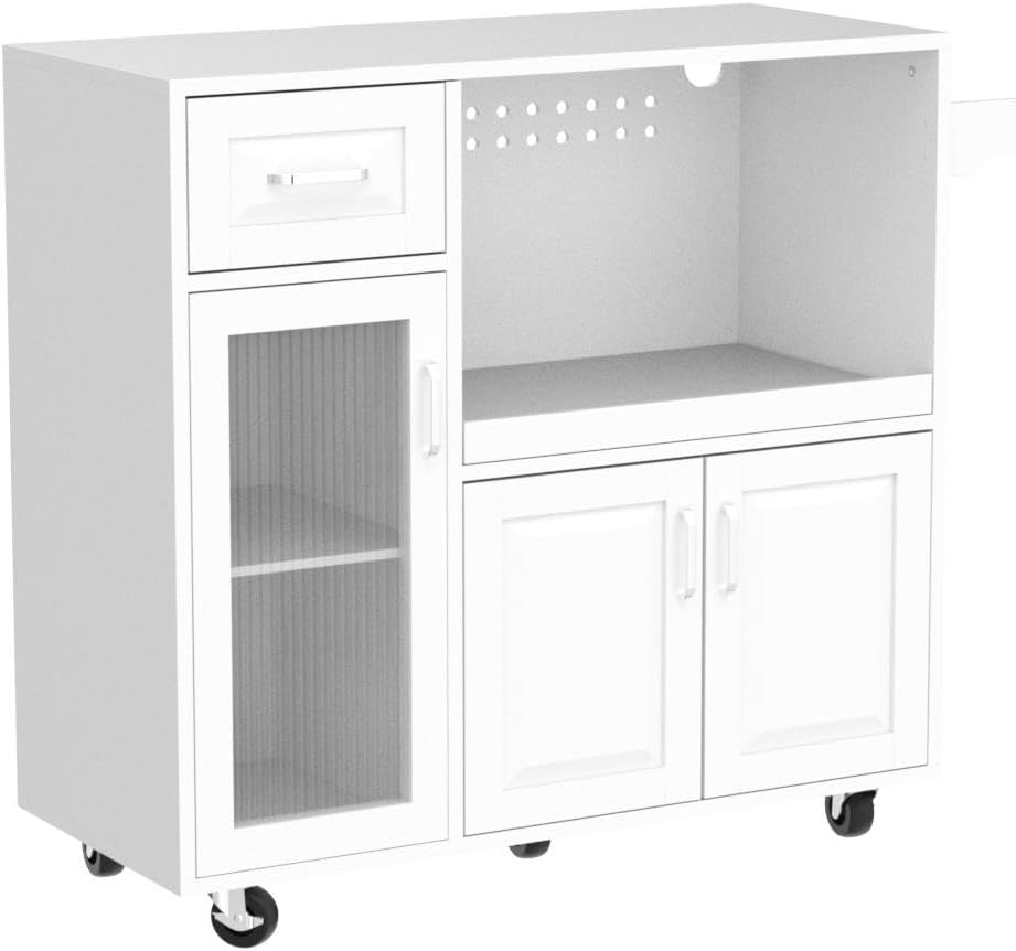 Detalle de PHI VILLA Microwave Stand Cart MDF