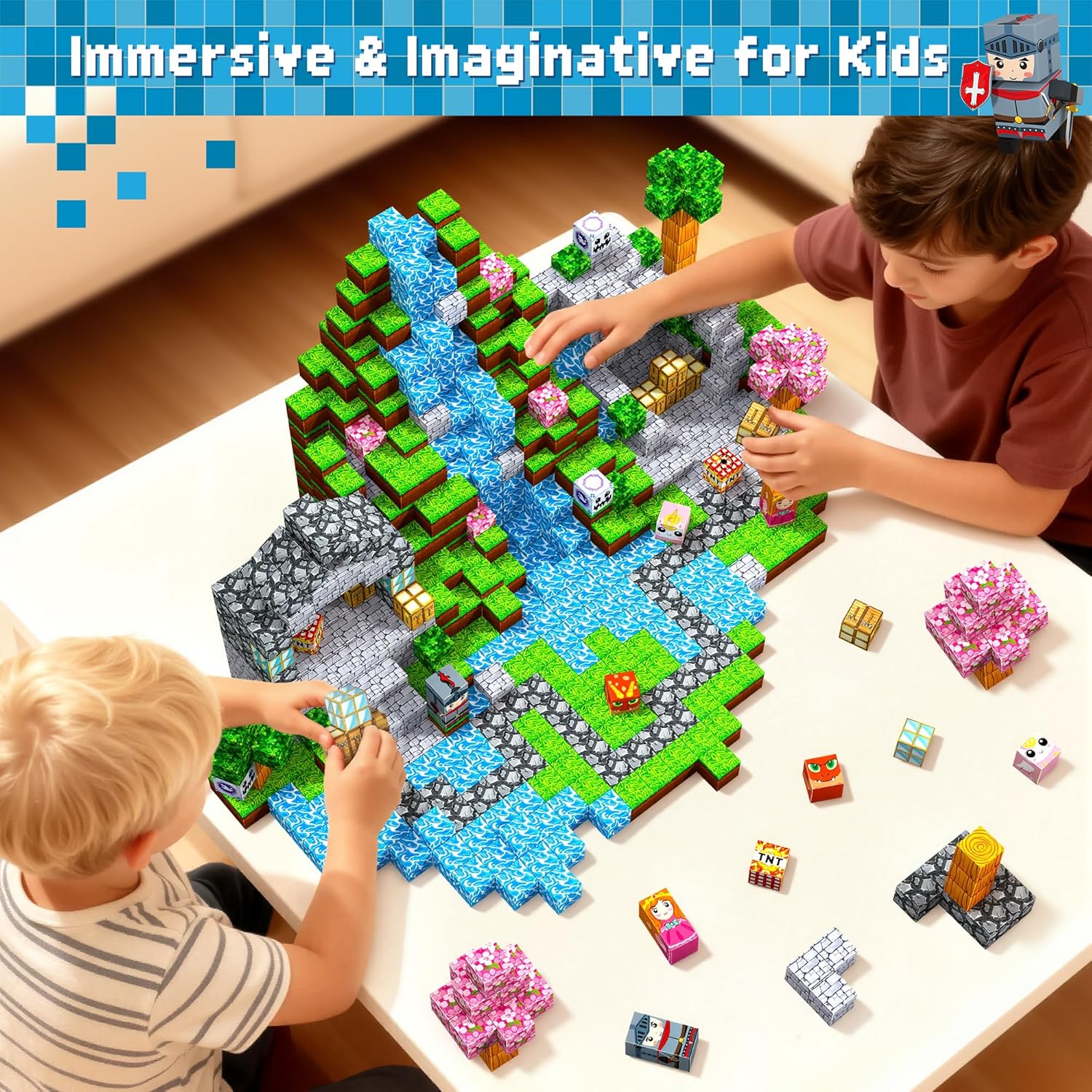 Thumbnail 6 de Pourbibi Magnetische Bausteine 150 Teile