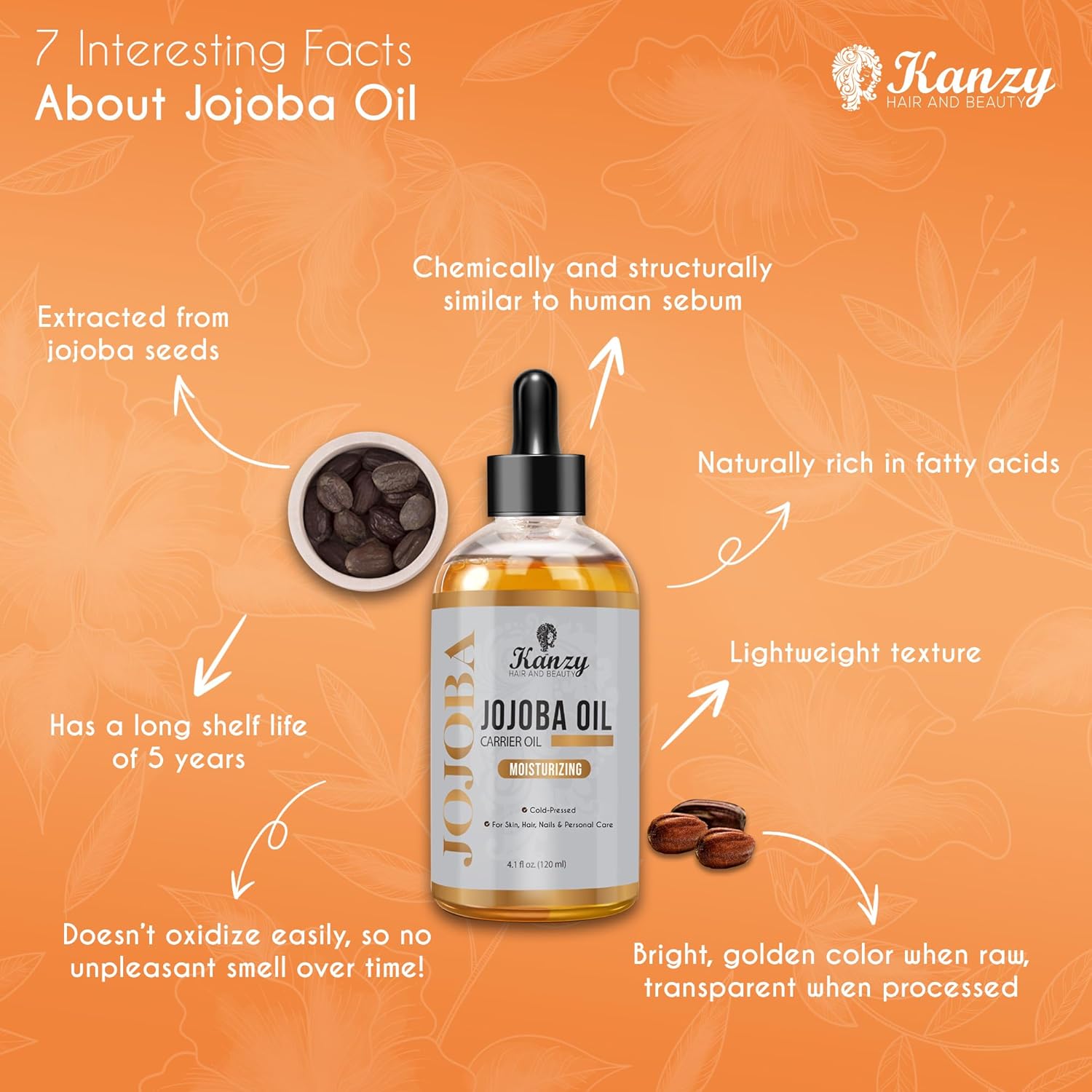 Detalle de Kanzy Jojobaöl Bio 120ml ⚙