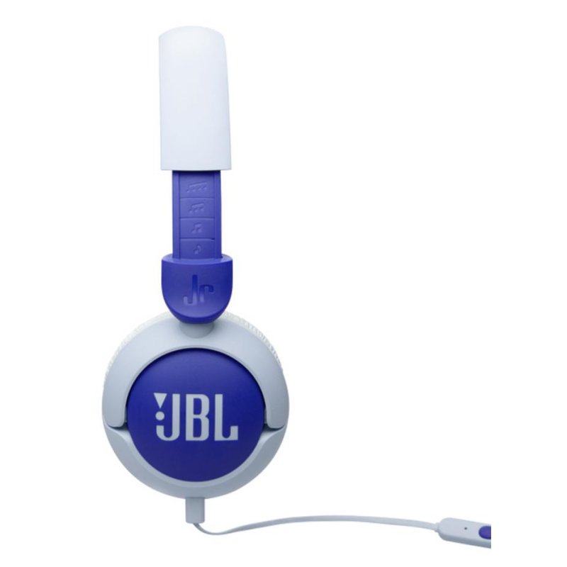 Detalle de Auriculares JBL Junior 320 con cable 3.5 mm para niños — azul
