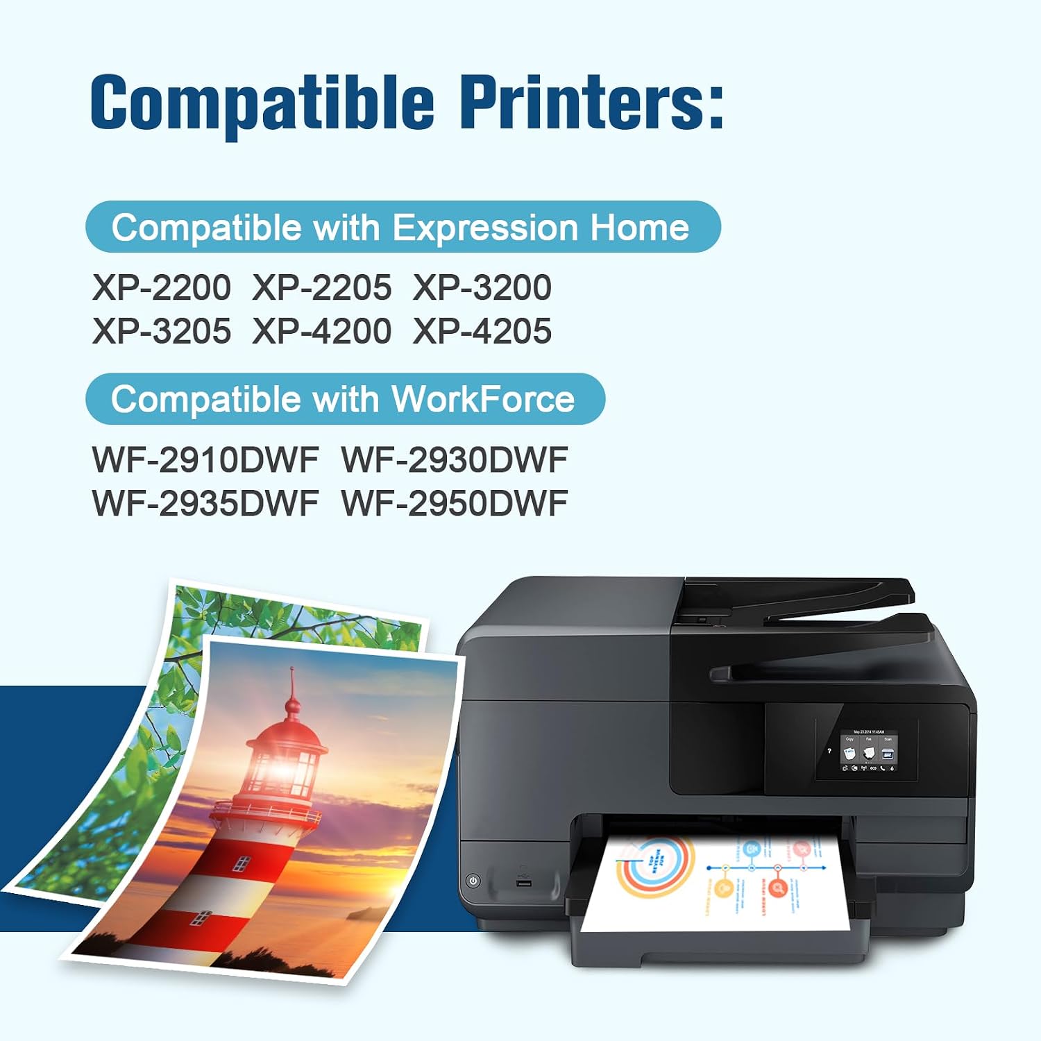 Thumbnail 1 de Pack de 12 cartouches d’encre compatibles colorfly E604XL (pour XP-2200/3200/4200 et WF-2910/2930/2935/2950)