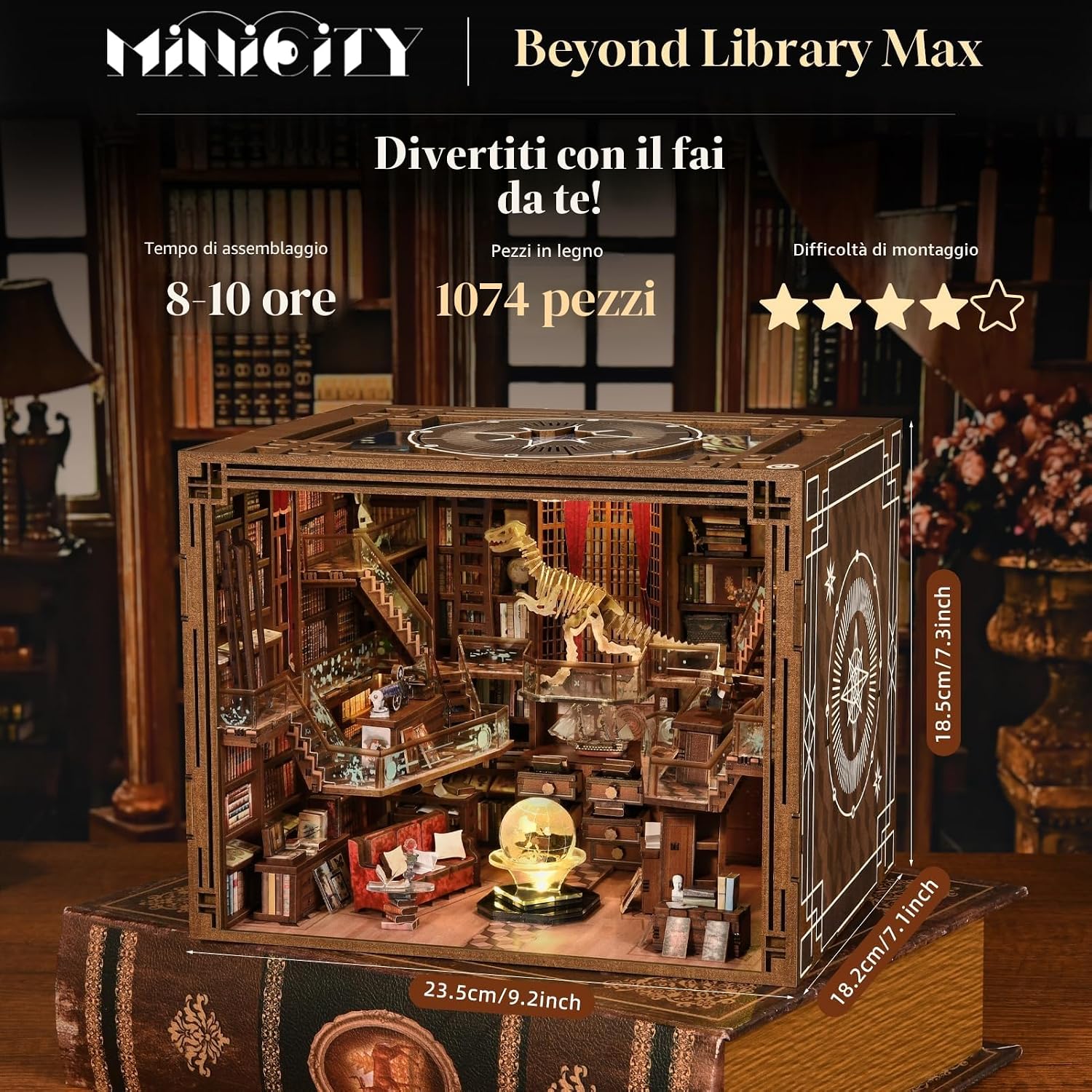 Detalle 2 de MiniCity Book Nook Kit in miniatura
