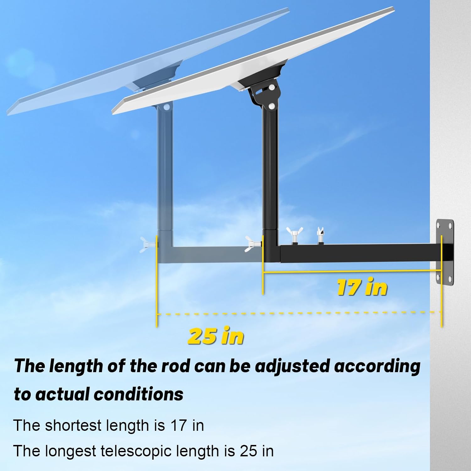 Detalle de Ybervont Starlink Standard 4/4X Gen 3/4 Adjustable Steel Wall Mount