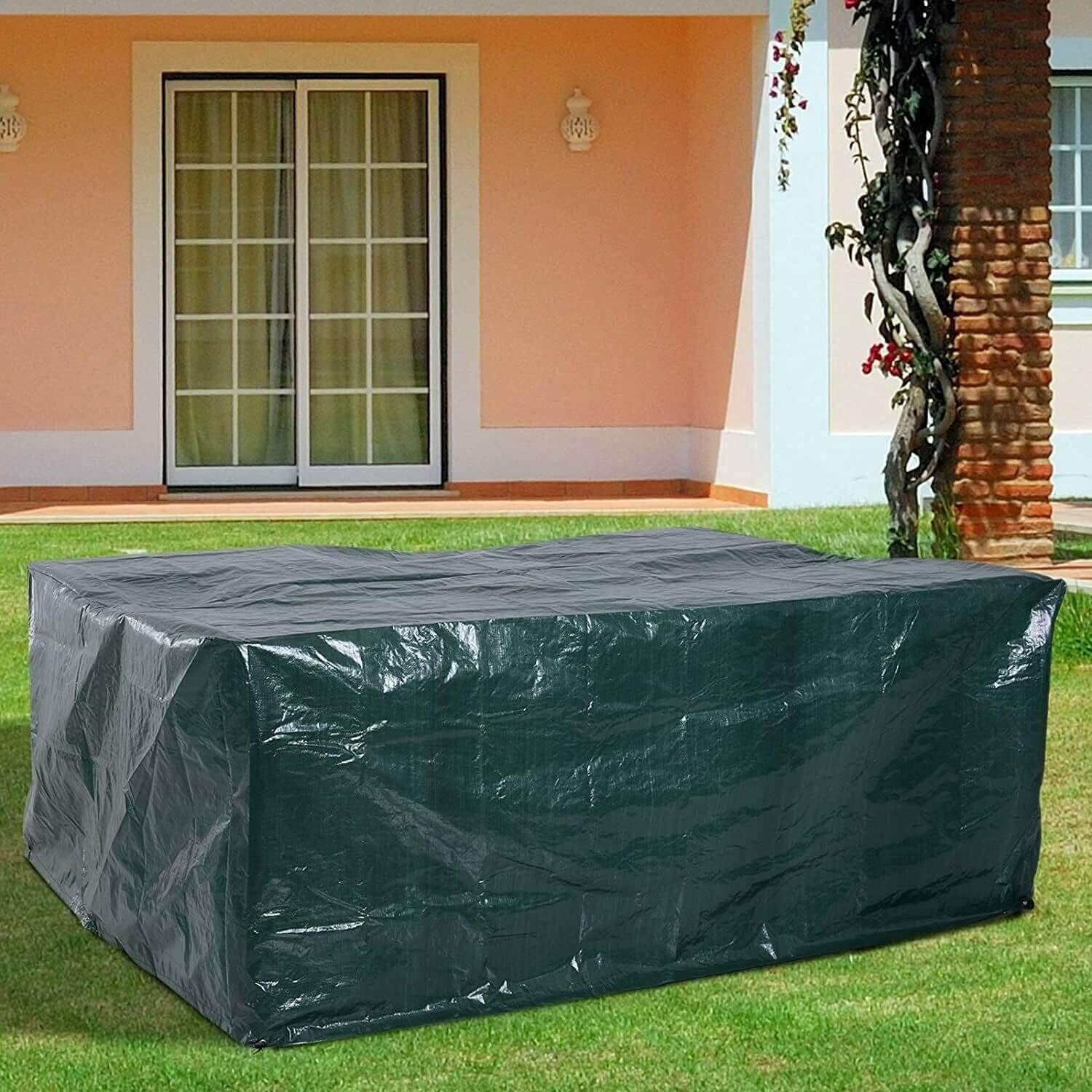 Thumbnail 6 de RICHIE Garden Furniture Cover (Waterproof & Windproof) – 200x160x70cm Patio Set Cover, Green
