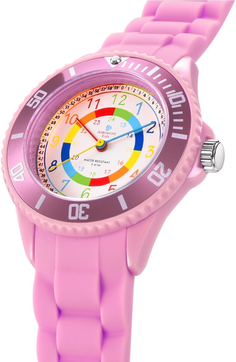 Thumbnail 2 de Alienwork Kids Montre Pédagogique – Apprendre l'Heure, Résistante à l'eau 5 ATM
