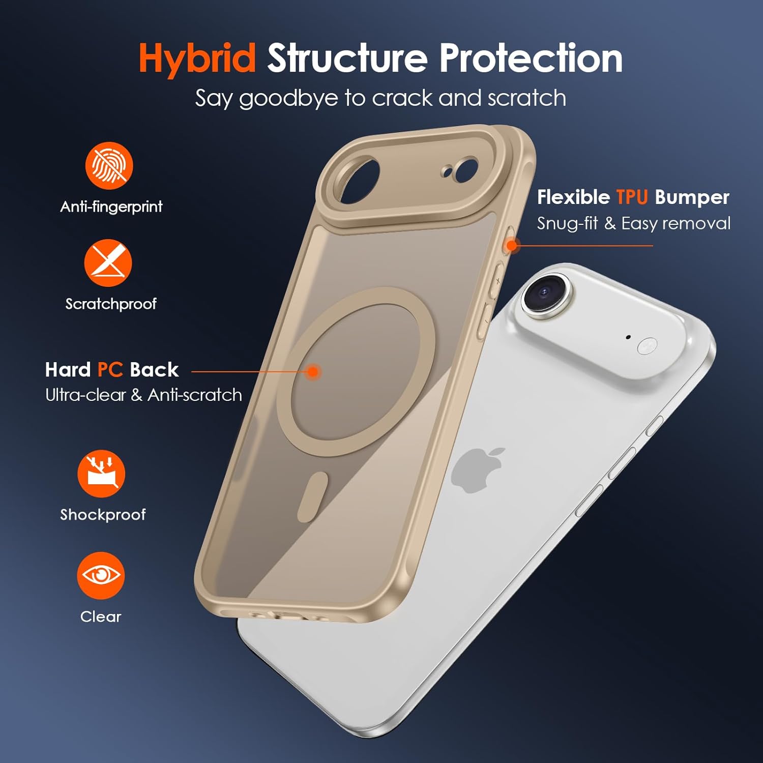 Thumbnail 2 de iVoler Cover Magnetica per iPhone Air/17 Air 6.5'': protezione antiurto, MagSafe e stile trasparente