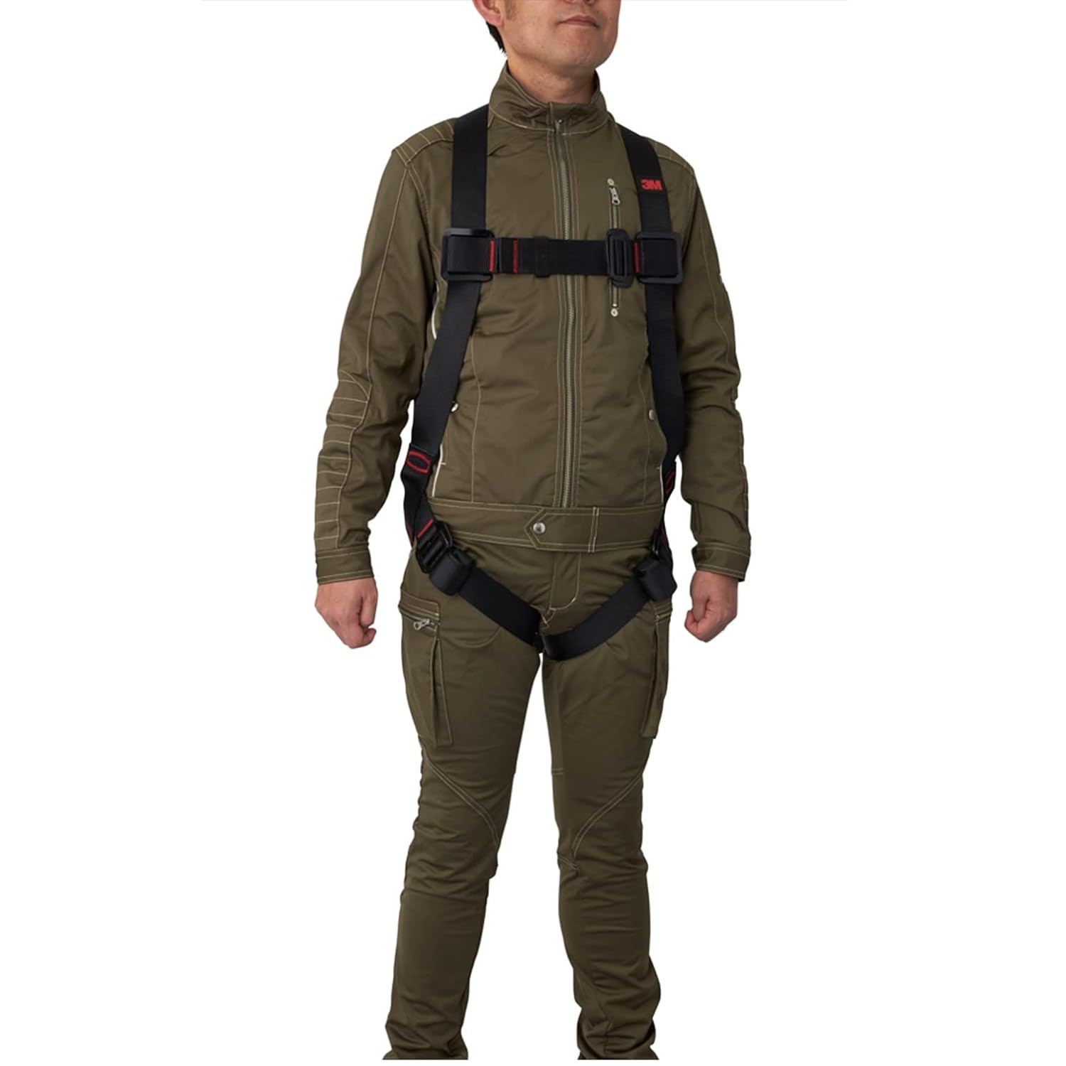 Detalle de スリーエム フルハーネス安全帯 M/L 新規格適合・伸縮式シングルランヤードセット