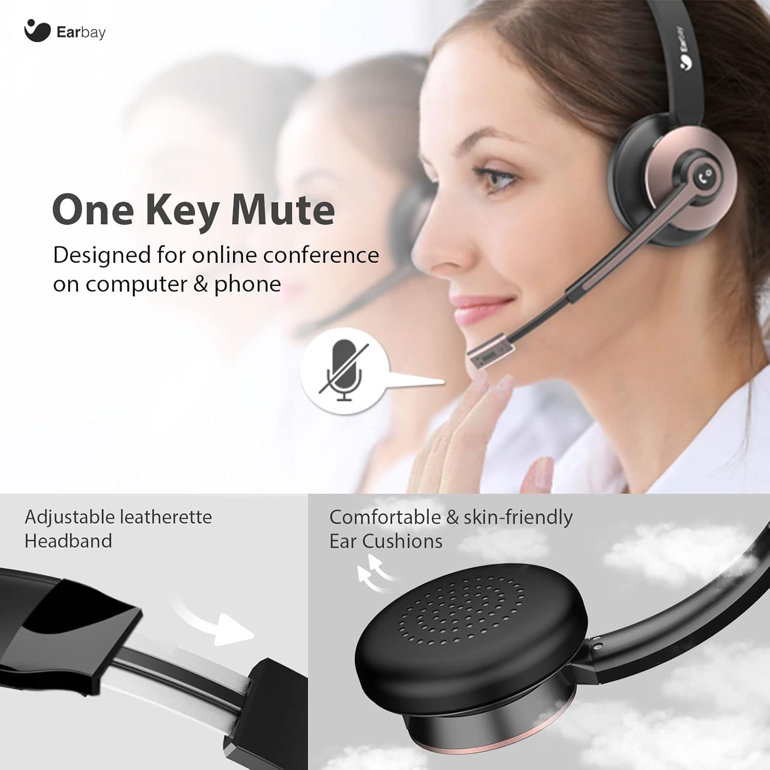 Thumbnail 2 de Earbay Wireless Headset 26h battery