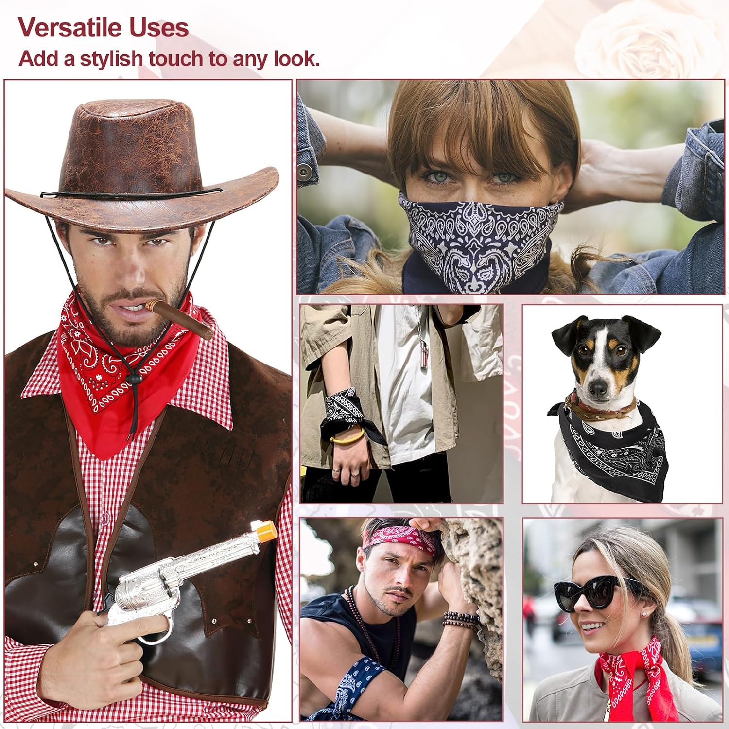 Thumbnail 5 de Vinuwu 12 Pack Bandana Paisley