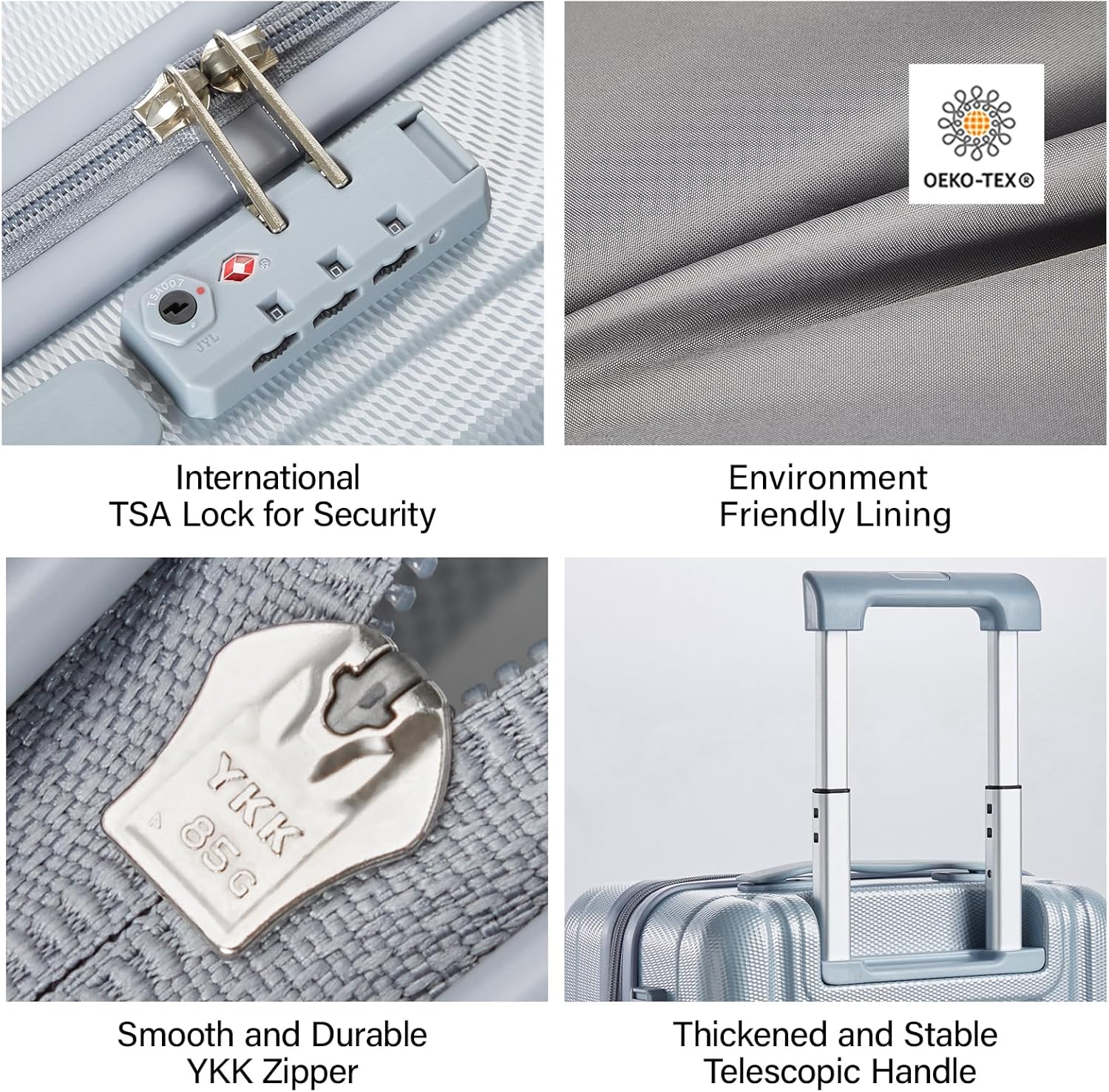 Thumbnail 6 de Hanke 14-Inch Hardshell Cabin Suitcase: Airline-Approved Carry-On with TSA Lock