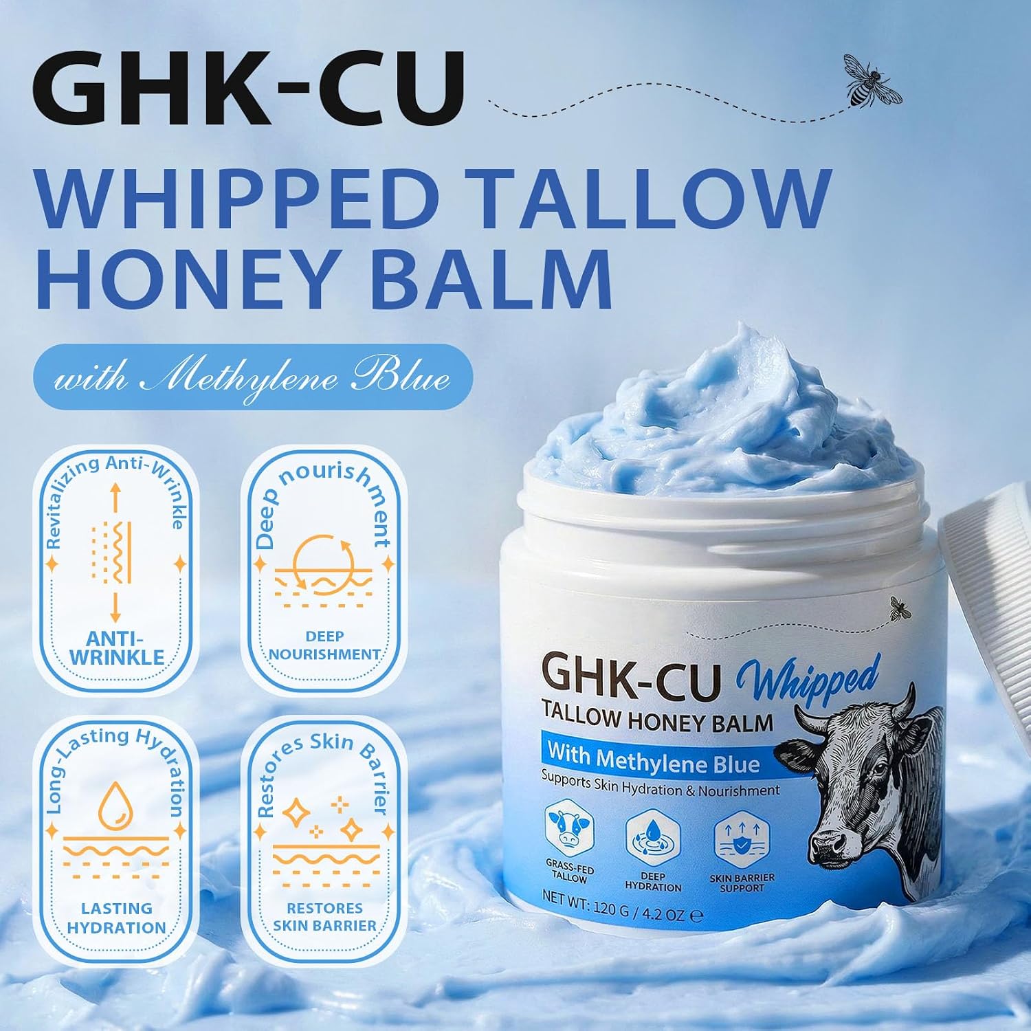 Detalle 2 de FUBAOLIN GHK-Cu-balsam med talg, manukahonung och vitamin E
