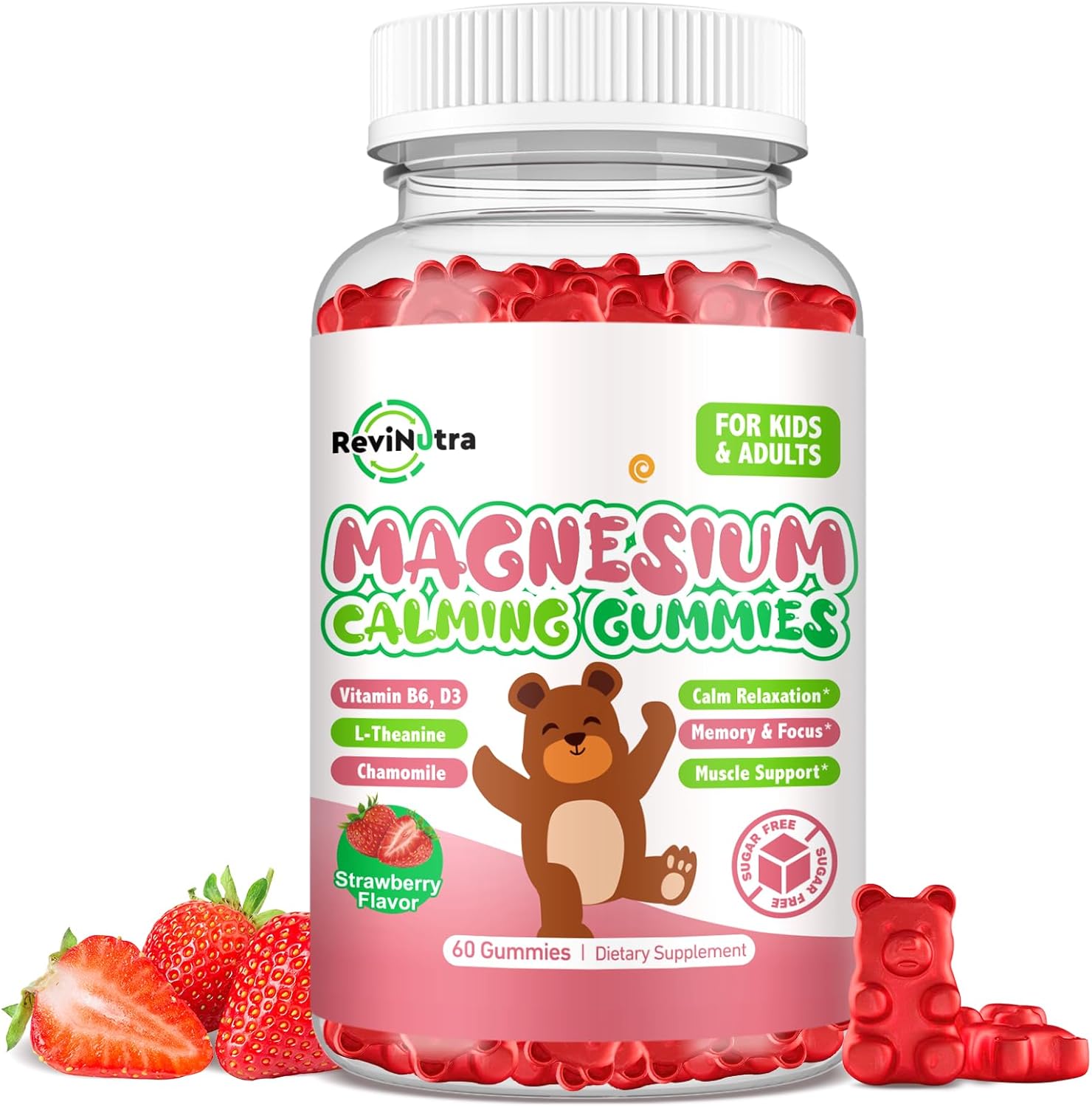 Detalle de ReviNutra Magnesium Gummies, Sugar-Free