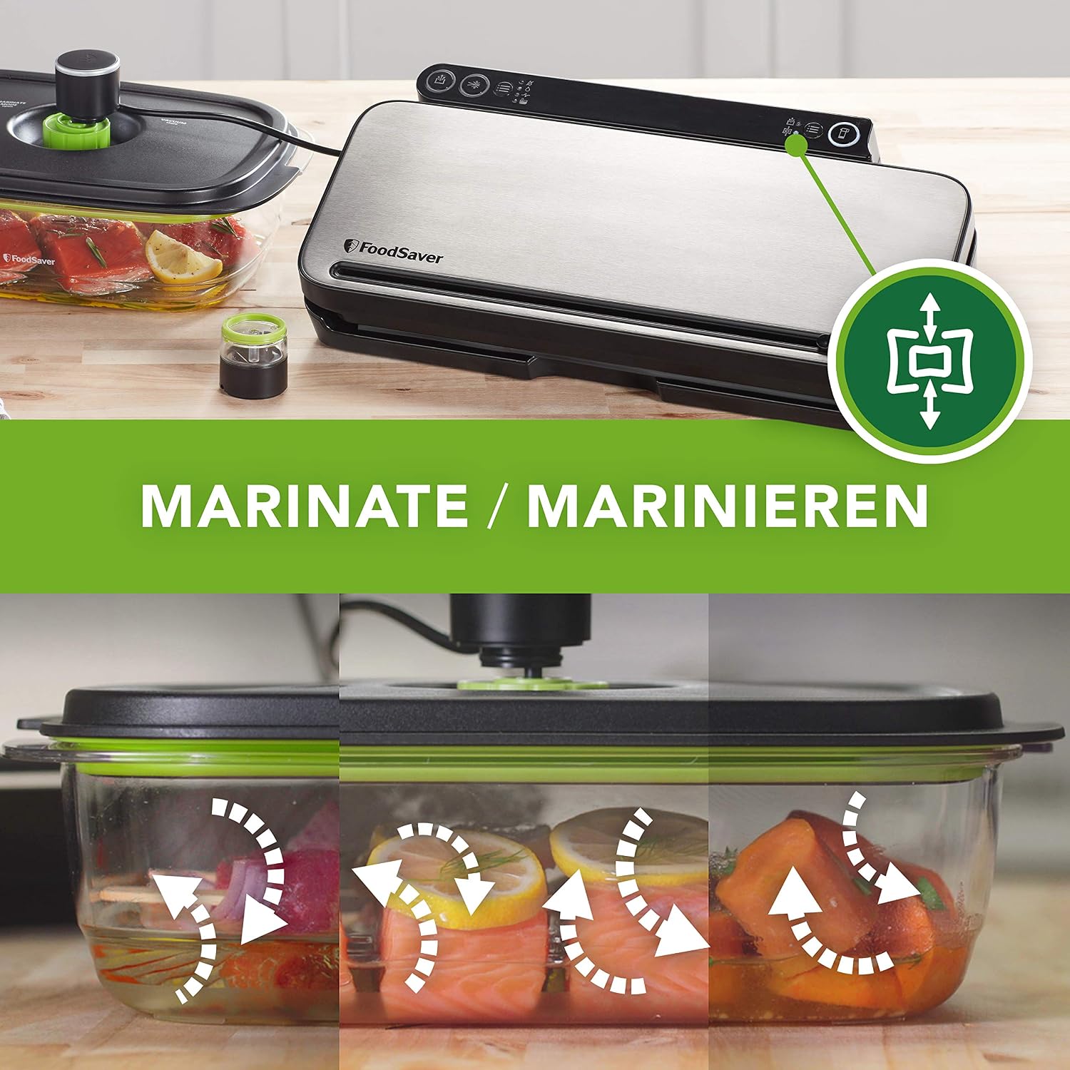 Detalle de FoodSaver VS3190X — Machine sous vide alimentaire multifonction avec accessoire portable et kit inclus