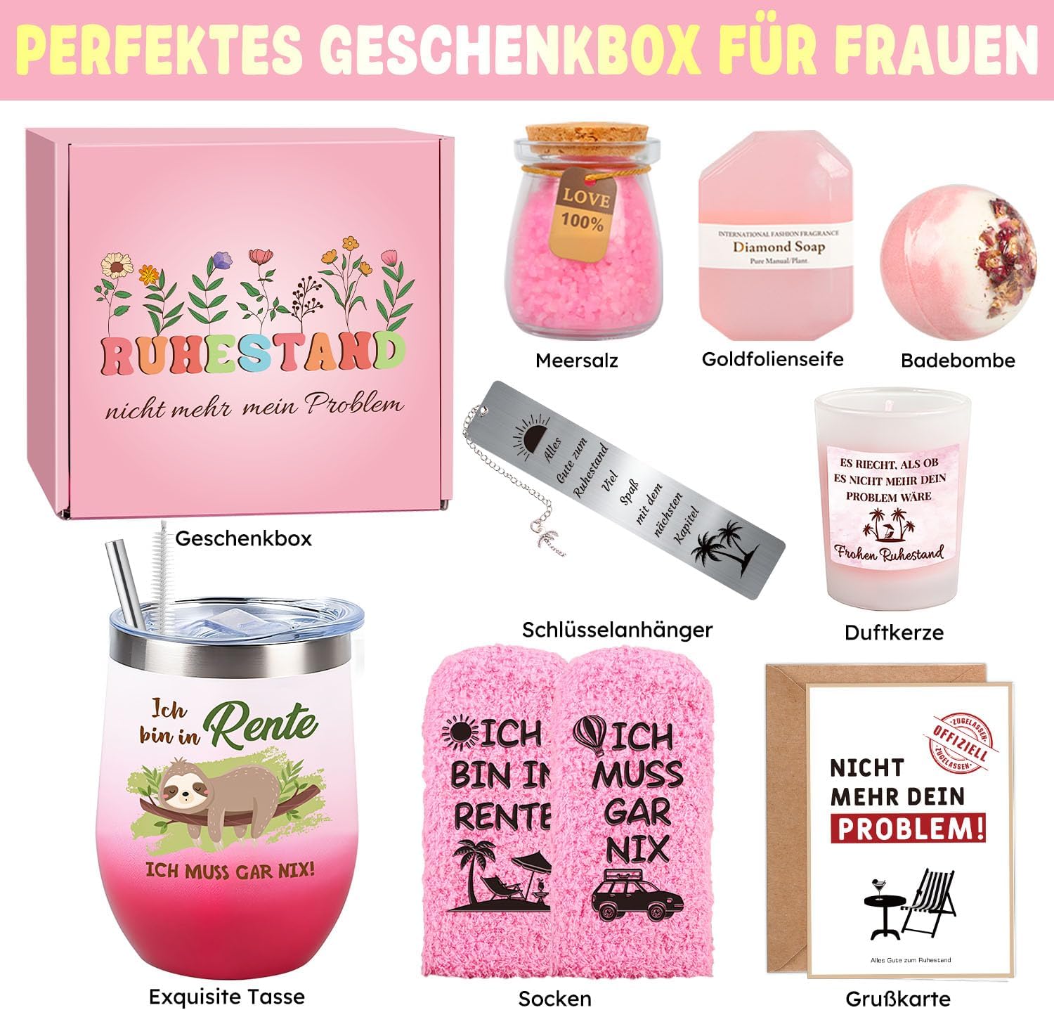 Thumbnail 6 de Giftota Ruhestand Geschenk Box Frauen