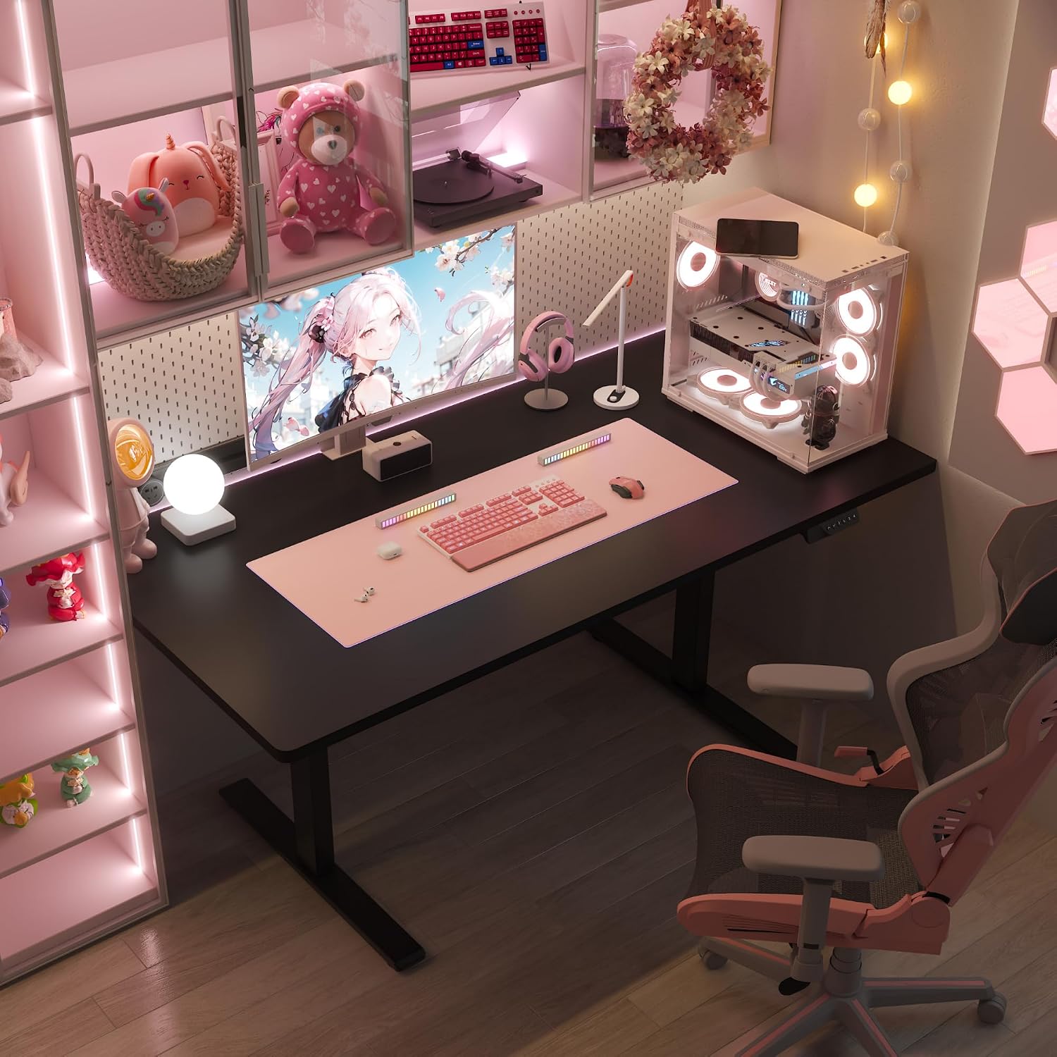 Detalle de FLEXISPOT Electric Standing Desk, 79 x 32 Inches