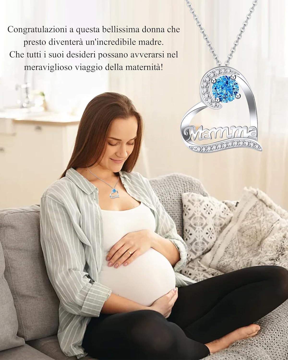 Thumbnail 1 de VGWON Collana per Festa della Mamma: regalo per mamma, nuova mamma e futura mamma