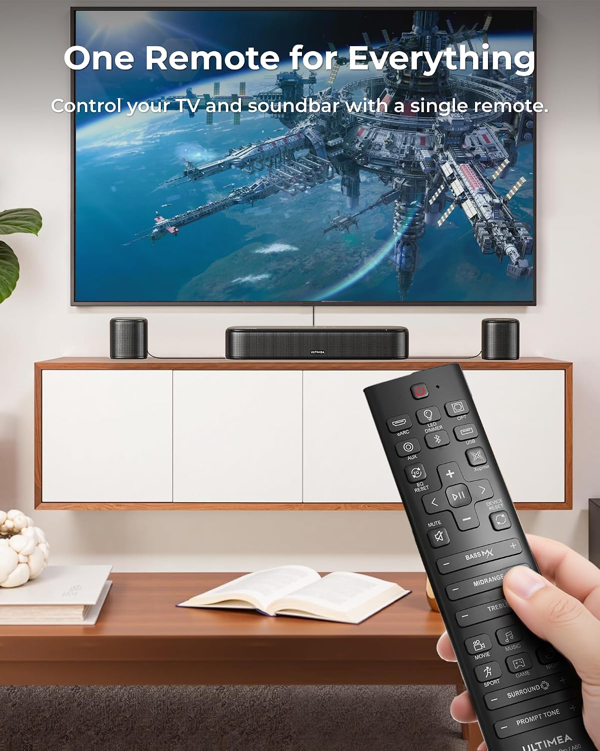 Detalle de ULTIMEA 7.1ch Surround Sound System for TV with Aura A60 Pro (2026 Model)