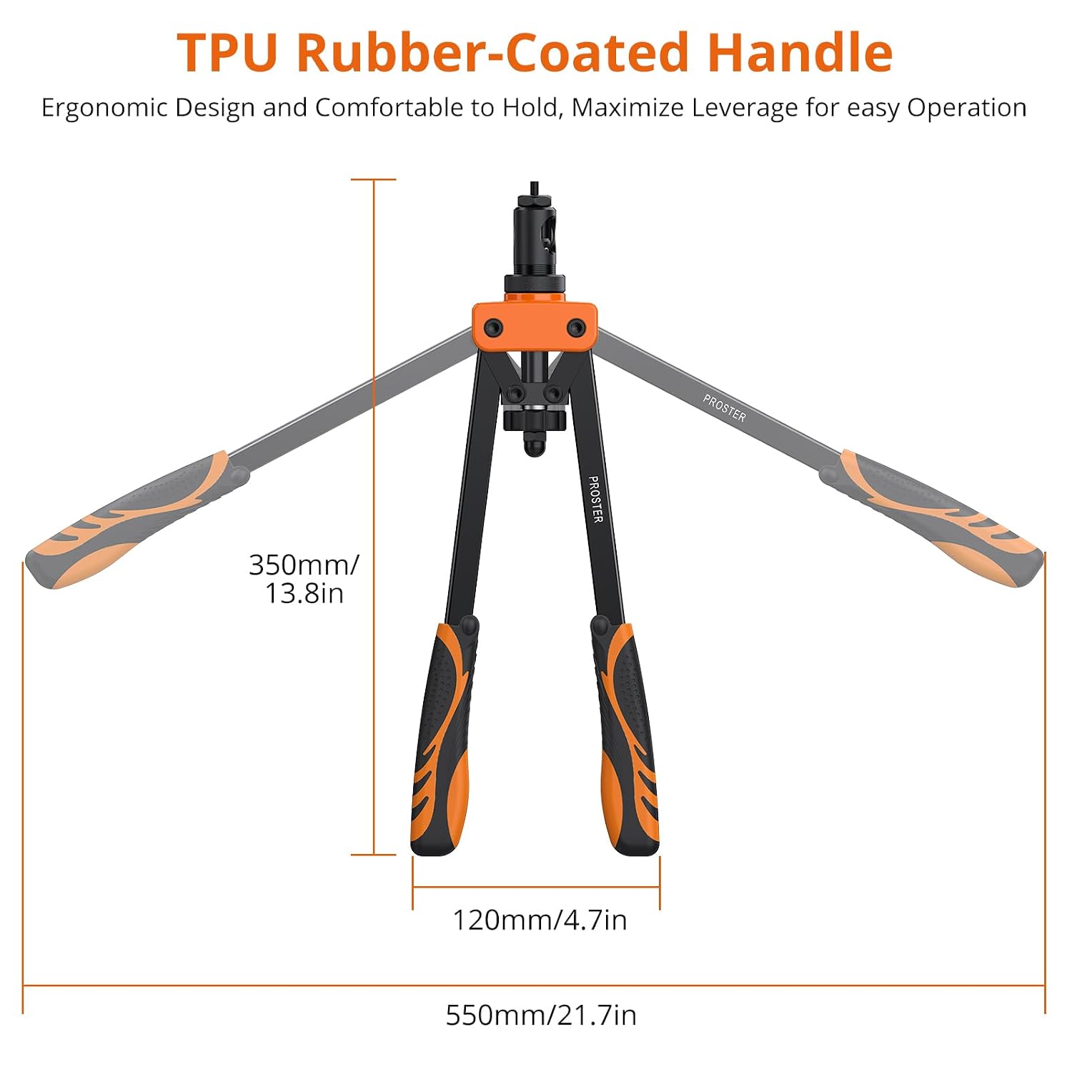 Detalle 2 de Proster 14" Rivet Nut Tool Kit with 6 Metric Mandrels and 150 Rivet Nuts