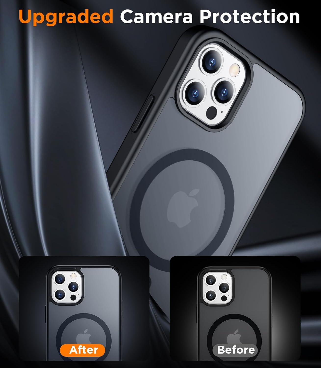 Detalle de SPIDERCASE for iPhone 12/12 Pro Case with Magnetic Ring and 2 Tempered Glass Protectors – 6.1", Black