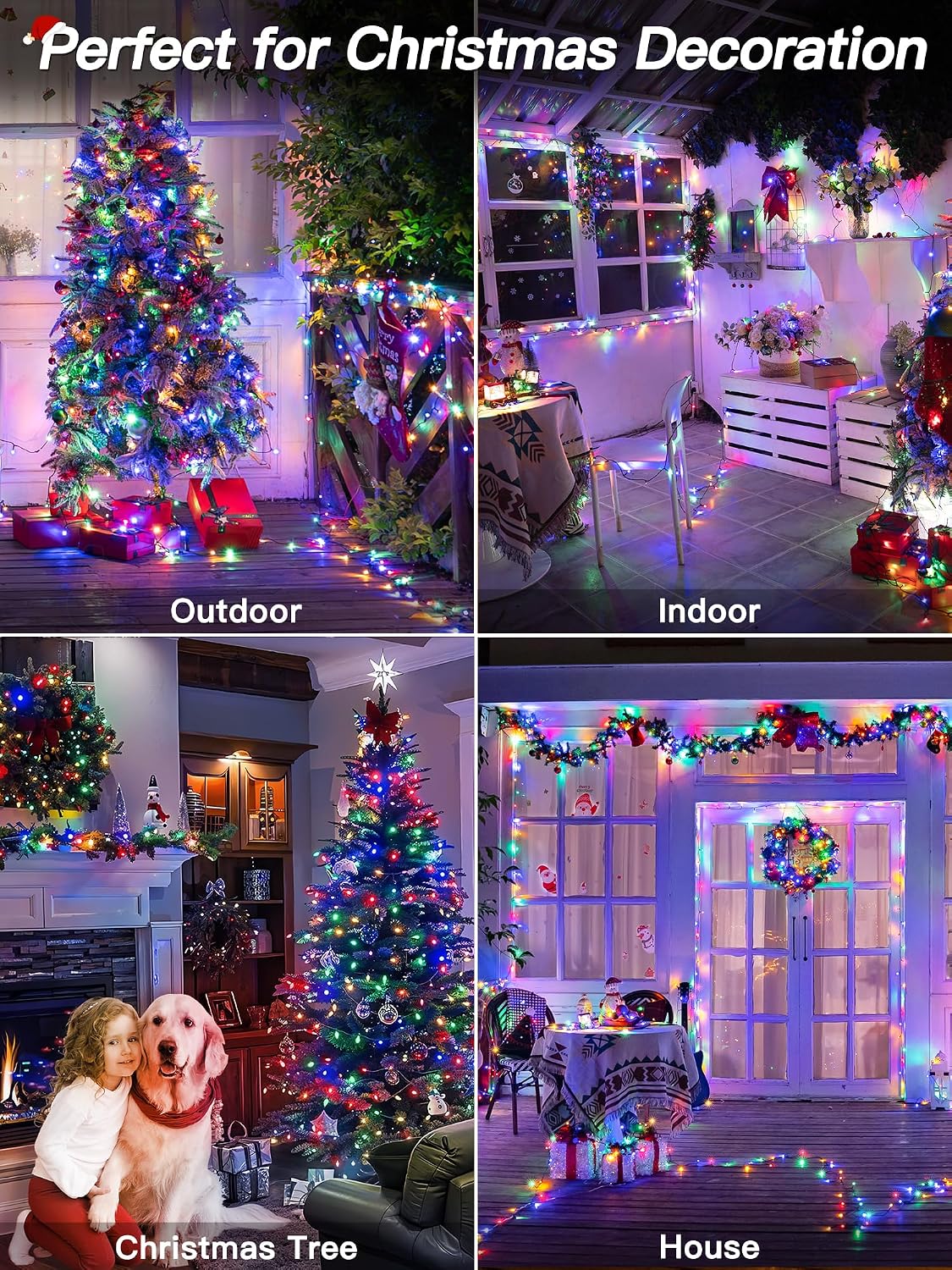 Thumbnail 6 de Guhope NYA0800J Christmas Lights, 263 ft, 800 Multicolor LEDs, 8 Modes