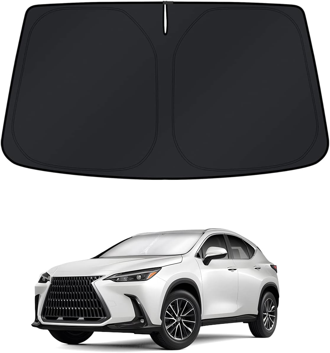Detalle de KUST Windshield Sun Shade 250T Reflective Polyester