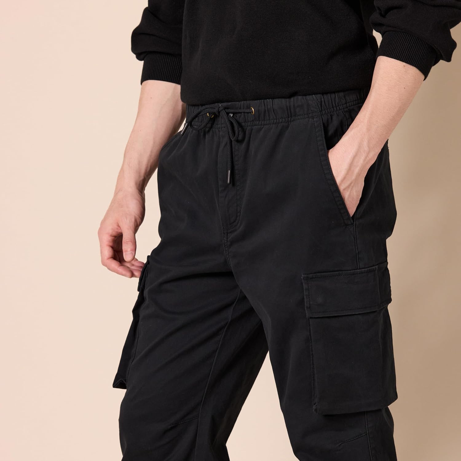 Thumbnail 2 de Amazon Essentials uomo jogger cargo con coulisse in vita, twill di cotone elasticizzato e vestibilità standard